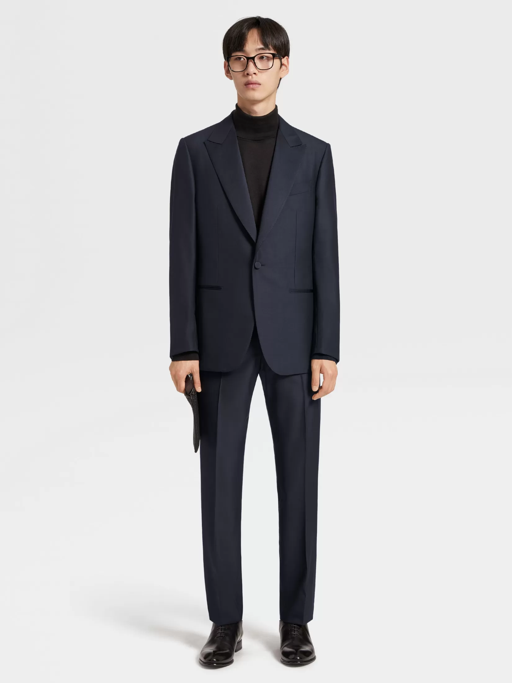 Fashion Abito da Sera Sartoriale Blu Navy in Trofeo™ 600 Abiti