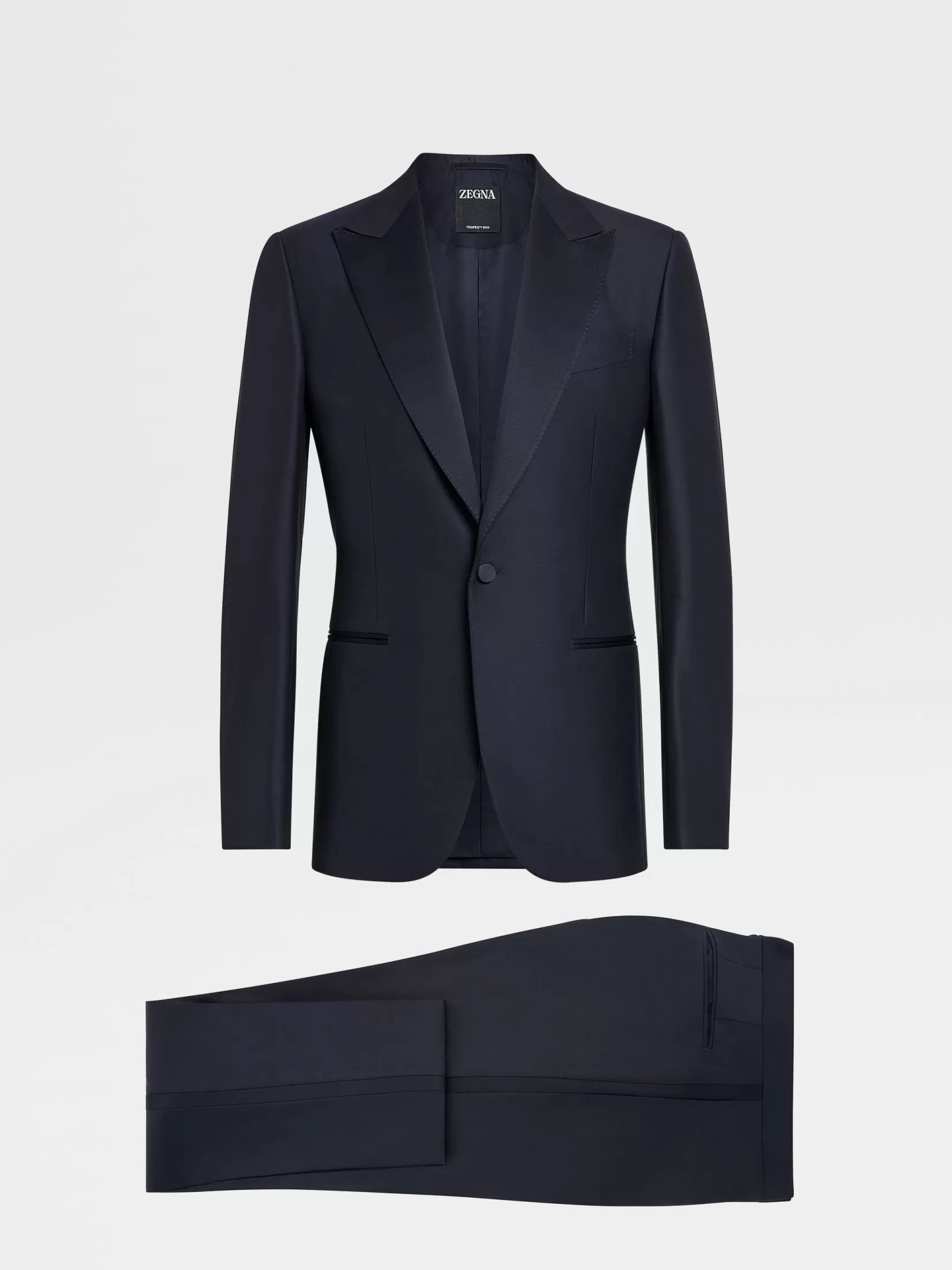 Fashion Abito da Sera Sartoriale Blu Navy in Trofeo™ 600 Abiti