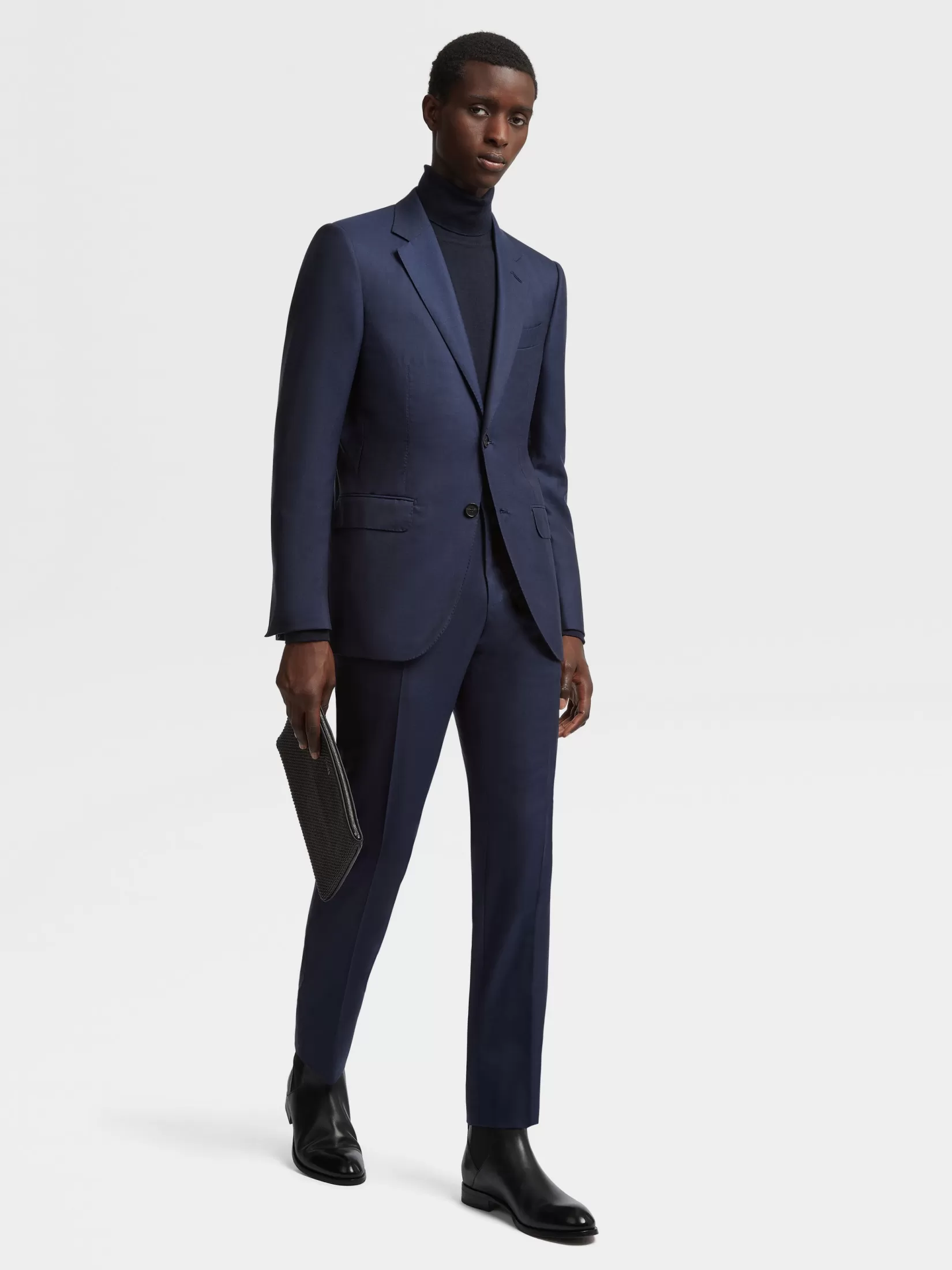Sale Abito in Oasi Cashmere Blu Scuro Abiti