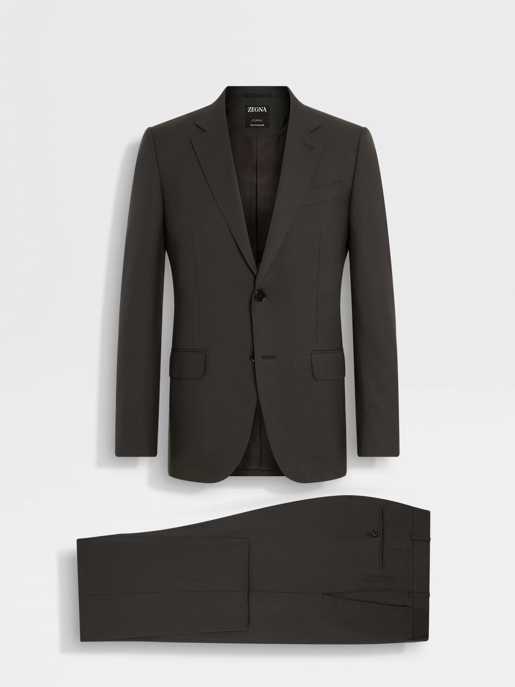 New Abito in Oasi Cashmere Marrone Scuro Abiti