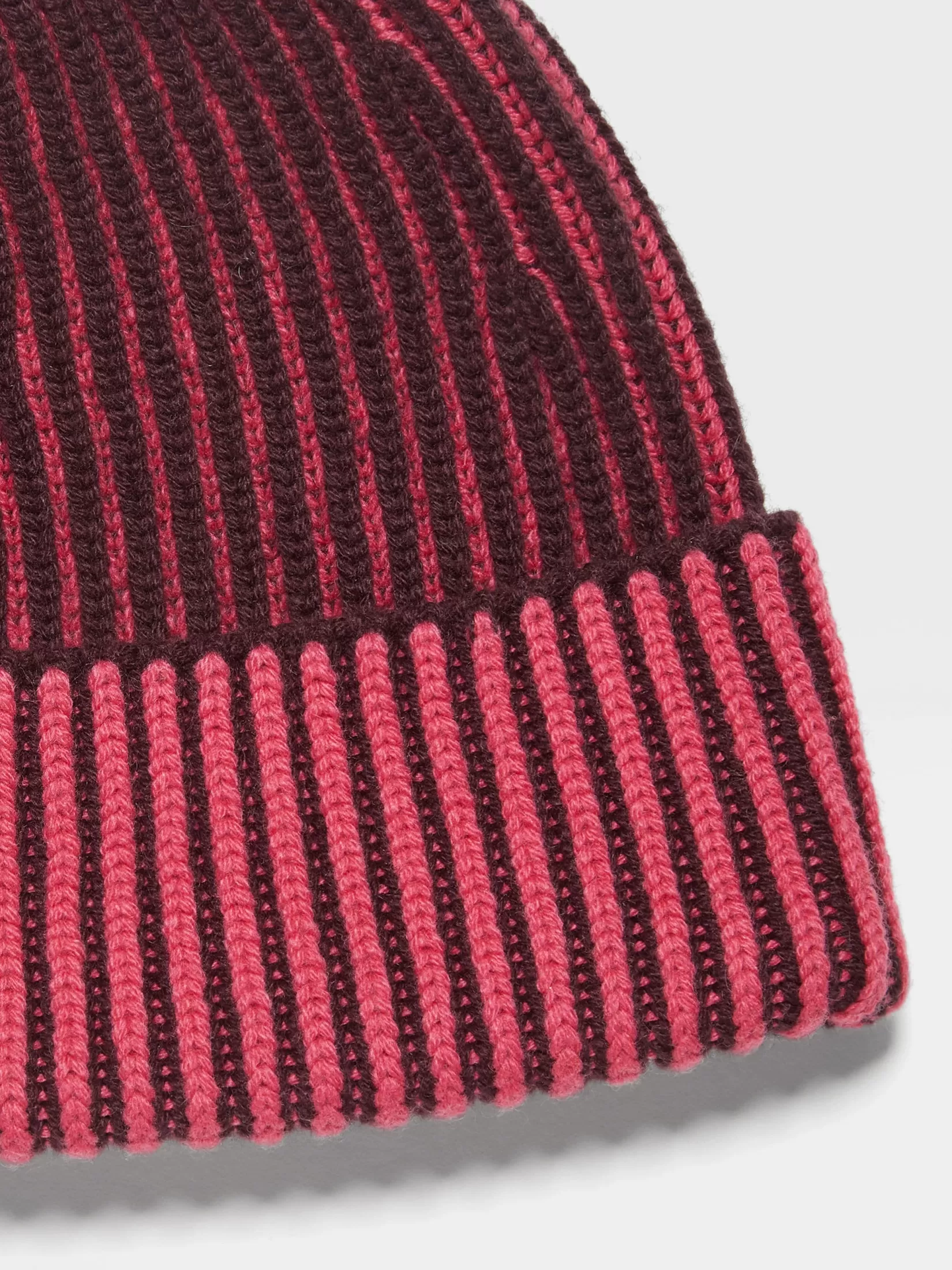 Clearance Berretto in Oasi Cashmere Fucsia e Viola Scuro Piccoli Doni | In Viaggio Con Stile