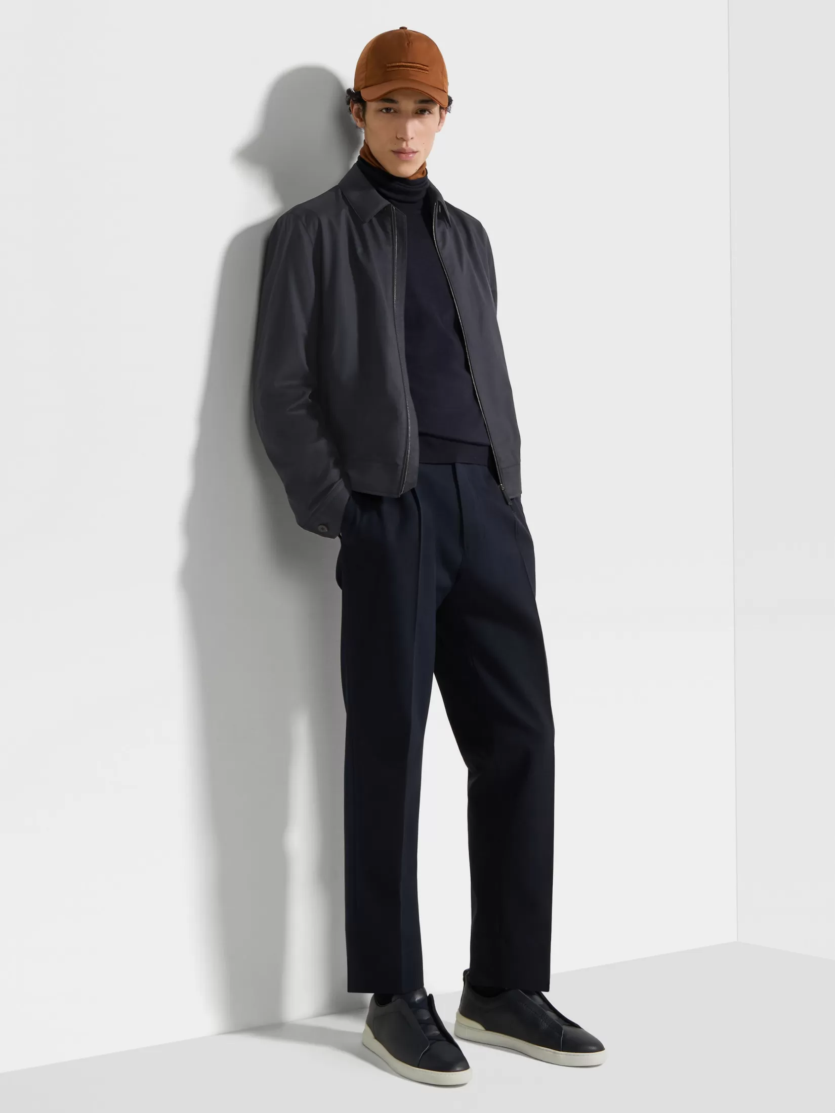 Best Sale Blouson con Zip Leggerissimo in Lana e Seta Giacche E Cappotti