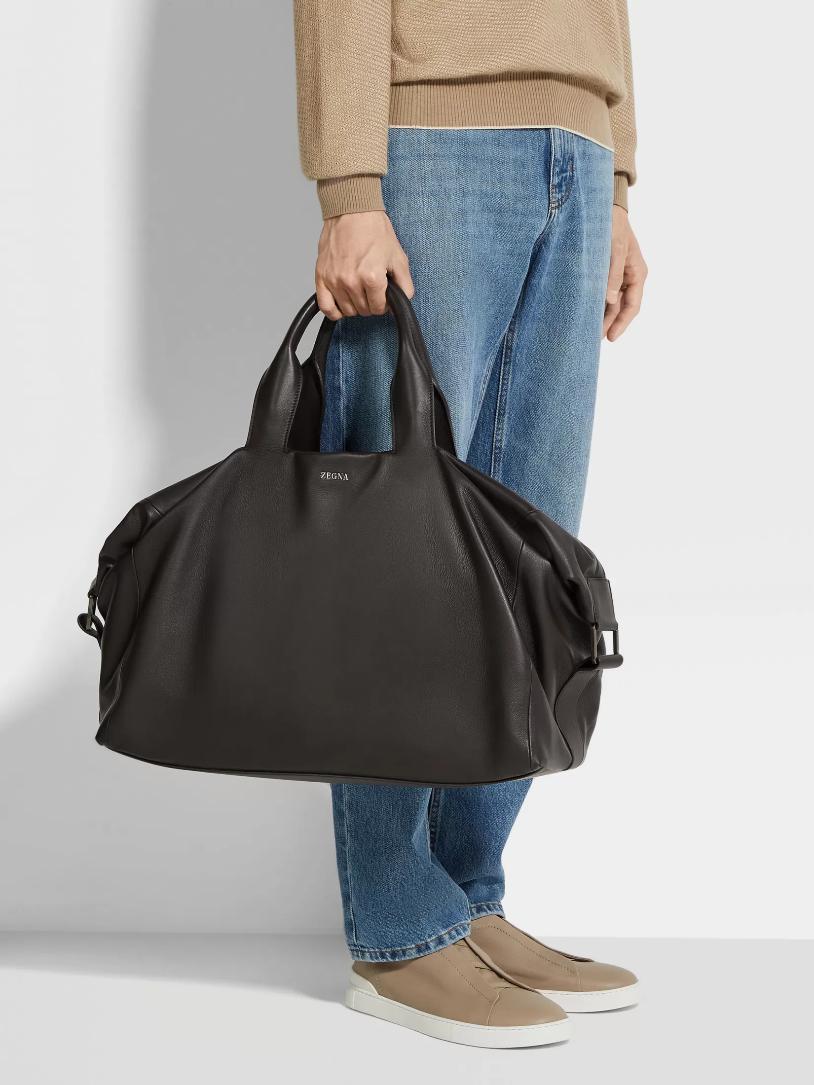 Fashion Borsa da Viaggio Raglan SECONDSKIN Marrone Scuro Piccoli Doni | In Viaggio Con Stile