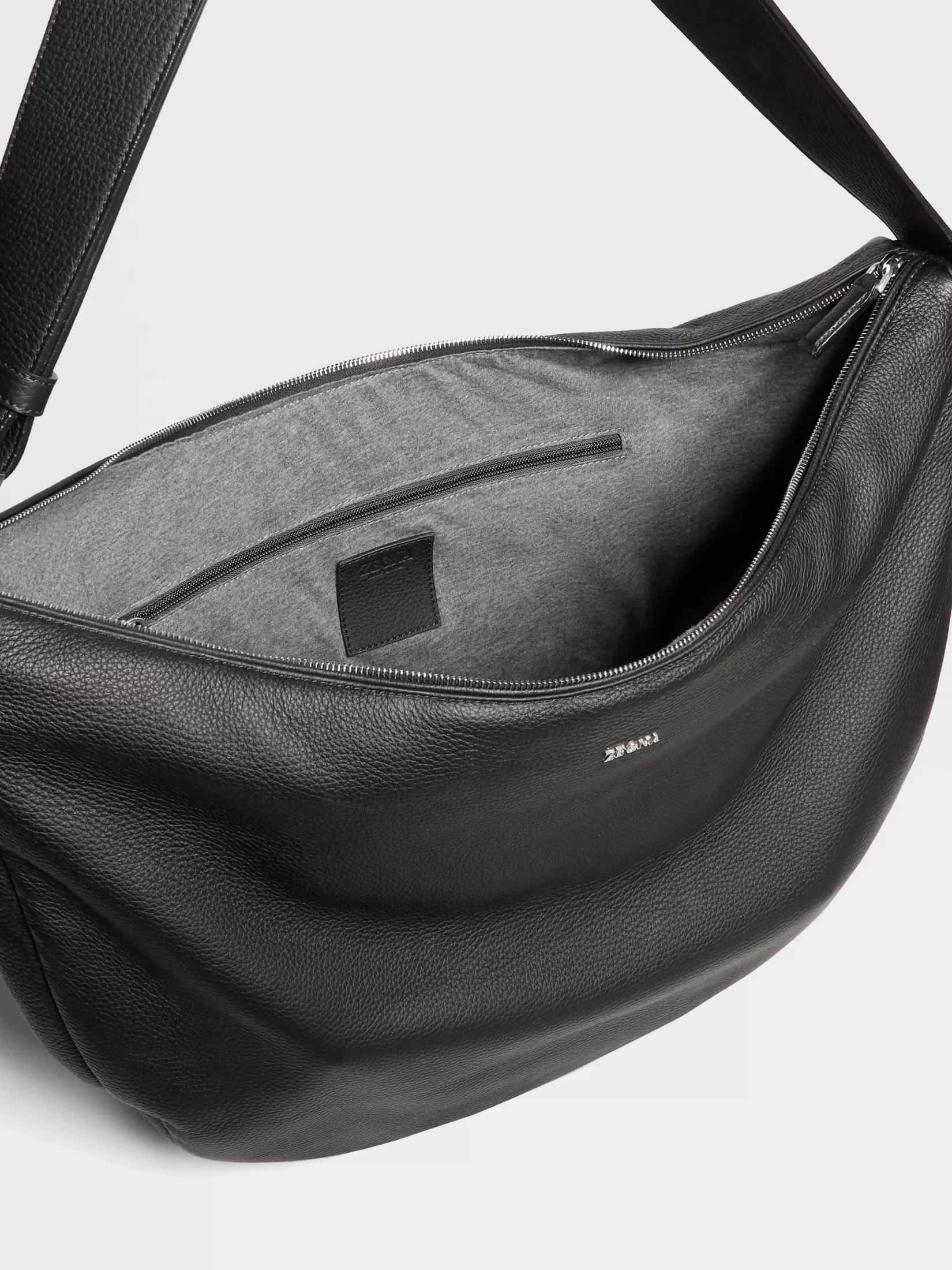 Discount Borsa Hobo Panorama in Pelle di Cervo Nera Borse E Portafogli