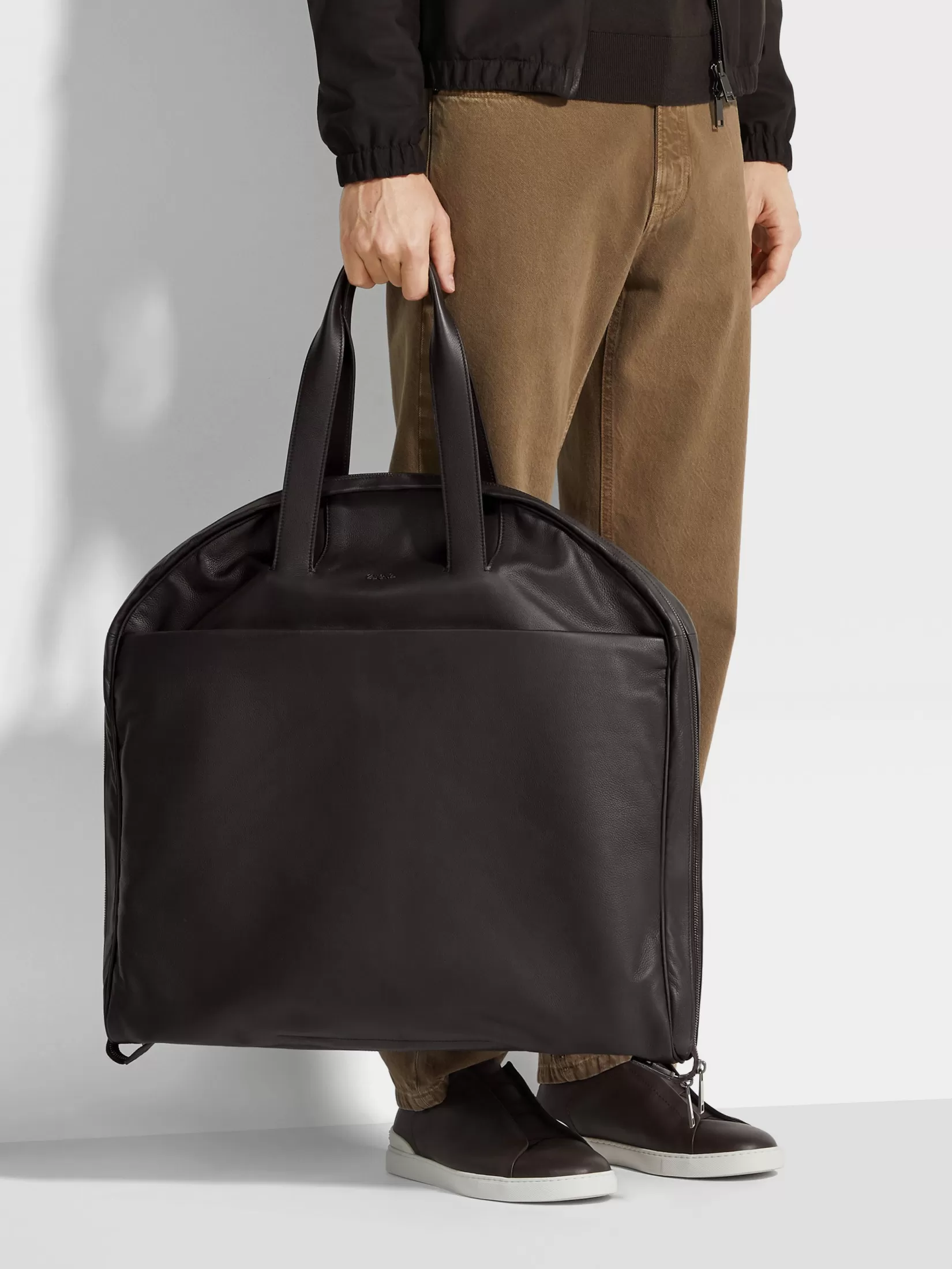 Clearance Borsa Porta Abiti SECONDSKIN Marrone Scuro Borse E Portafogli