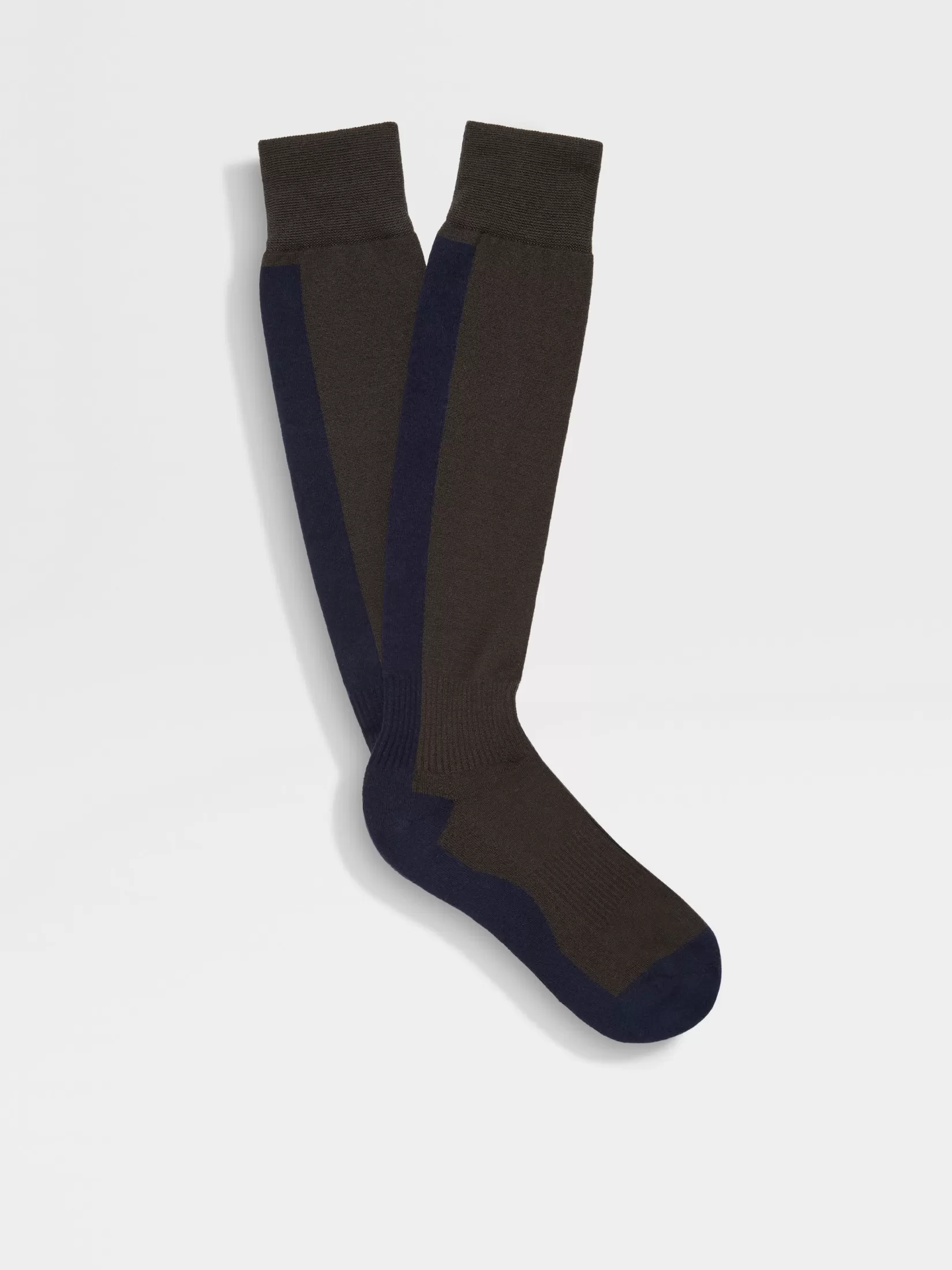 Outlet Calze in Misto Lana Techmerino™ Marroni e Blu Intimo E Calzini | Intimo E Calzini