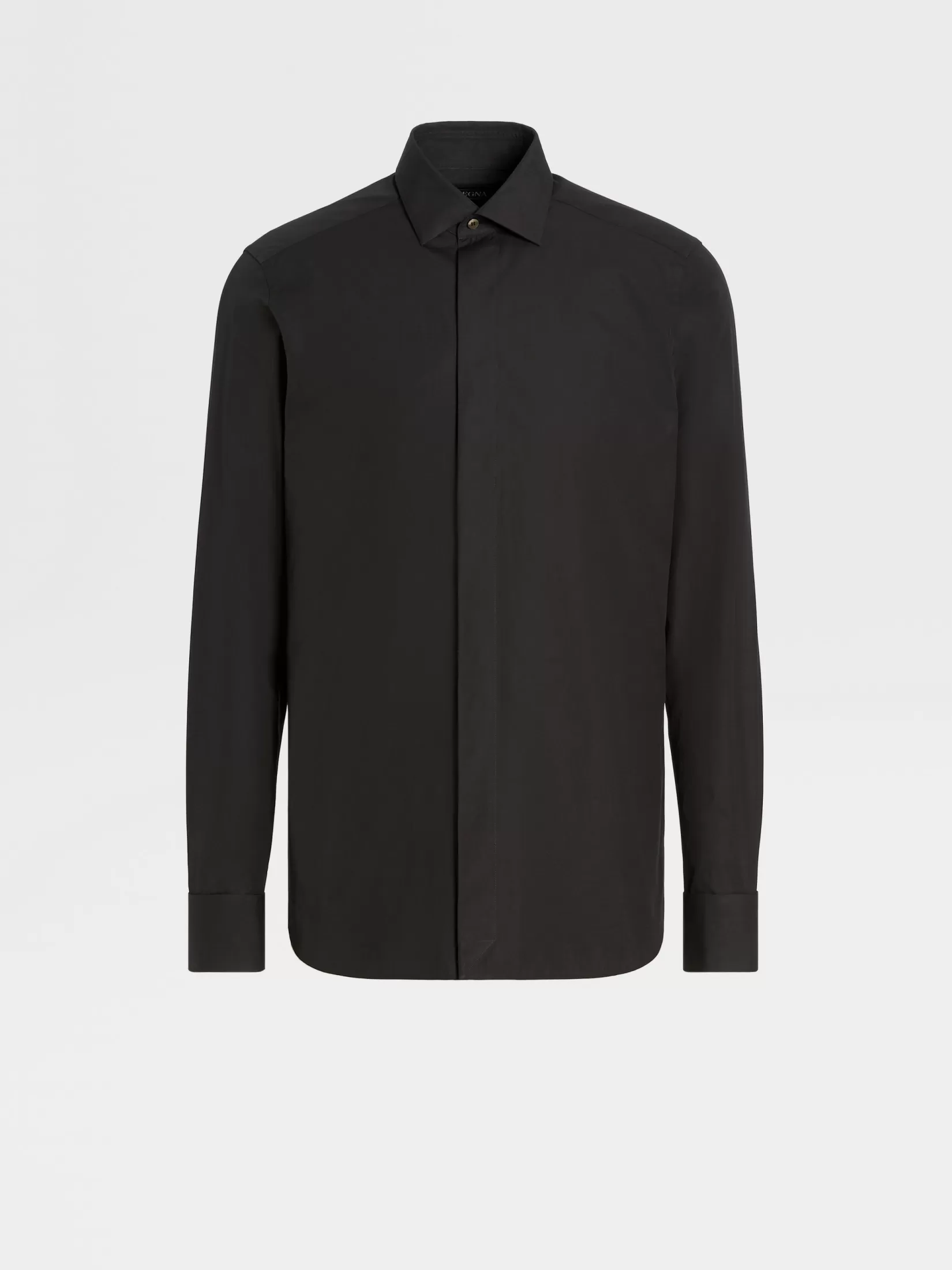 Sale Camicia da Sera in Trofeo™ Silk Nera Camicie