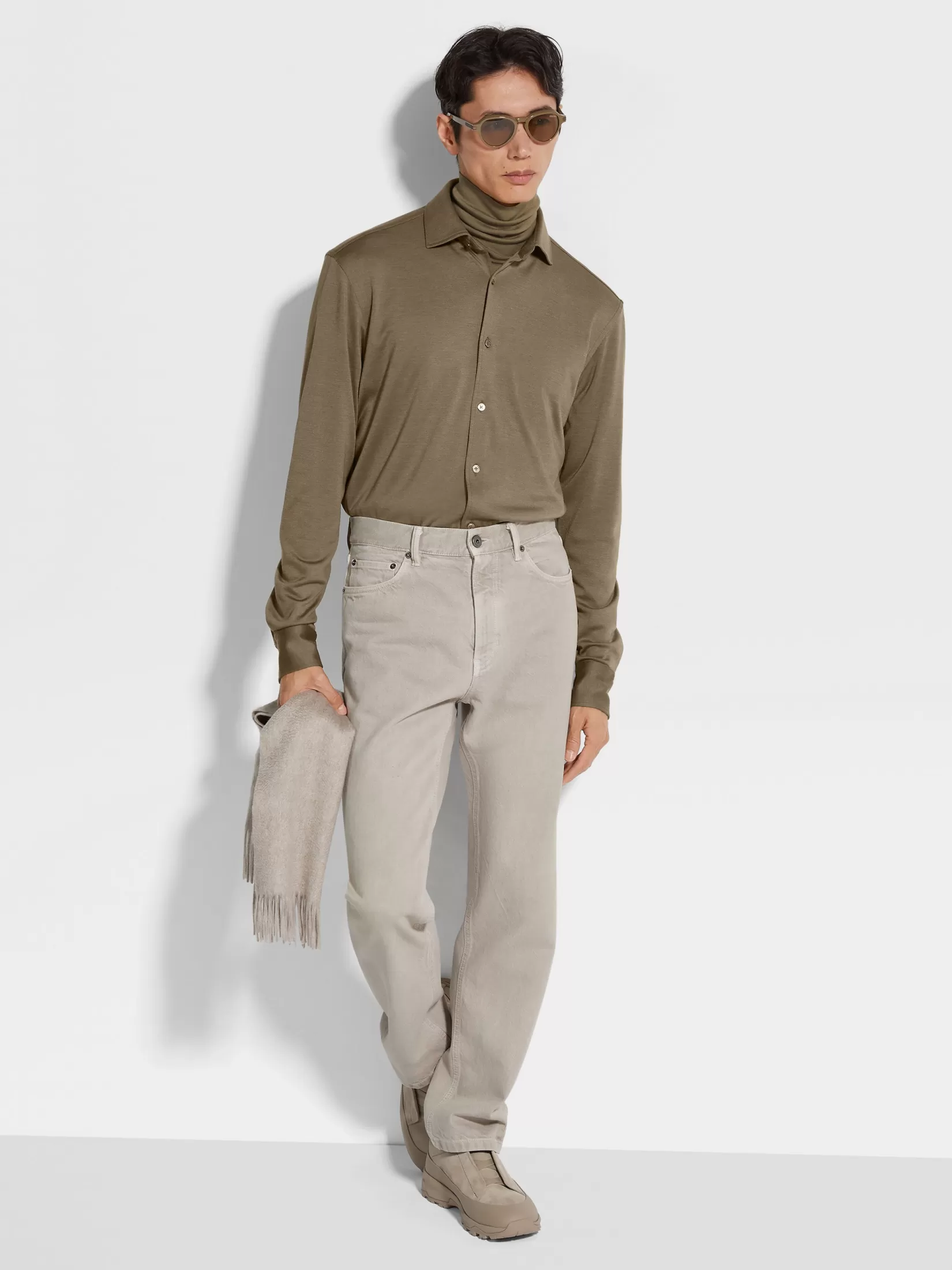 Cheap Camicia in Cashmere e Seta Camicie