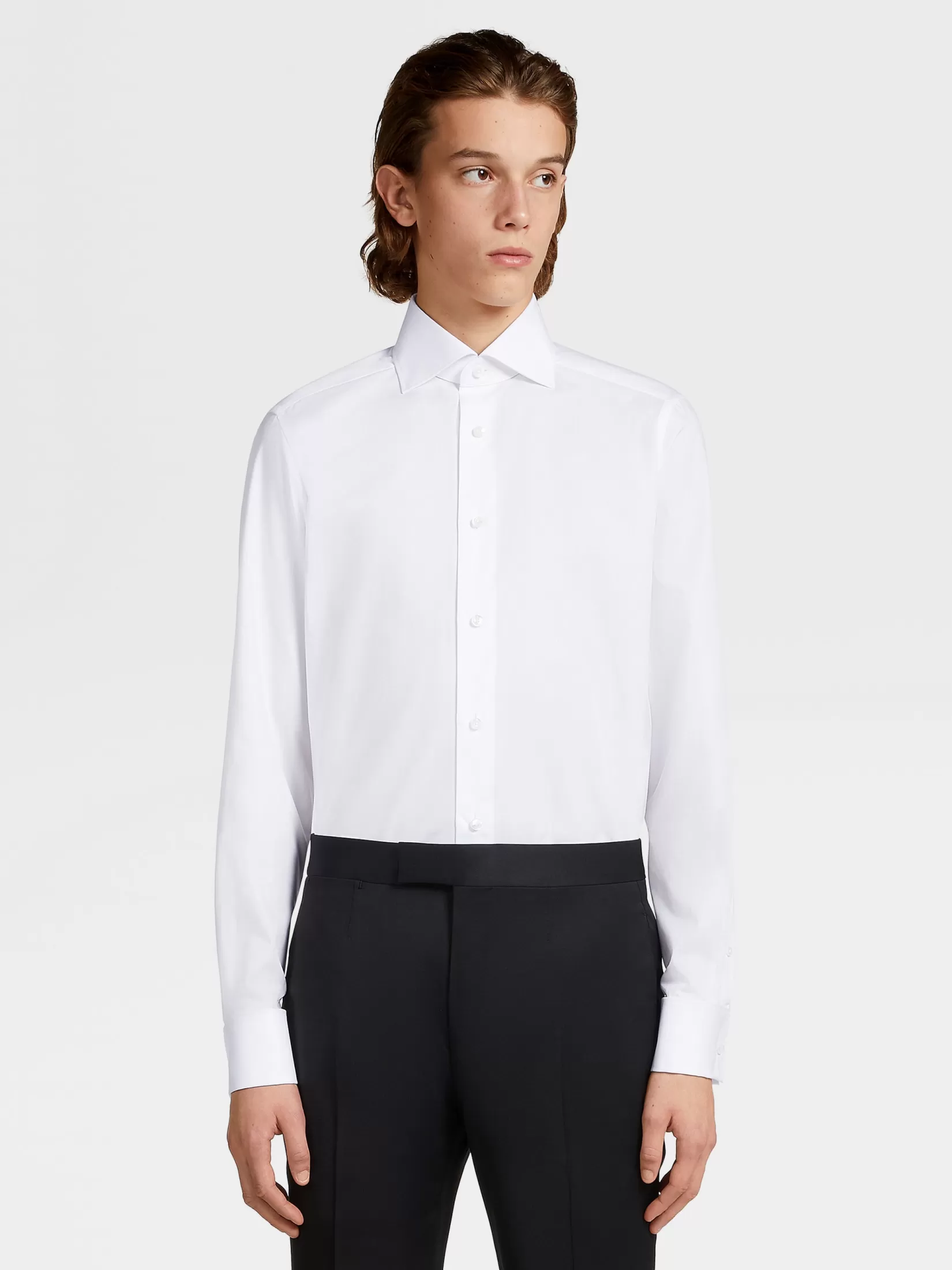 Fashion Camicia in Cotone Trofeo™ Bianca Camicie