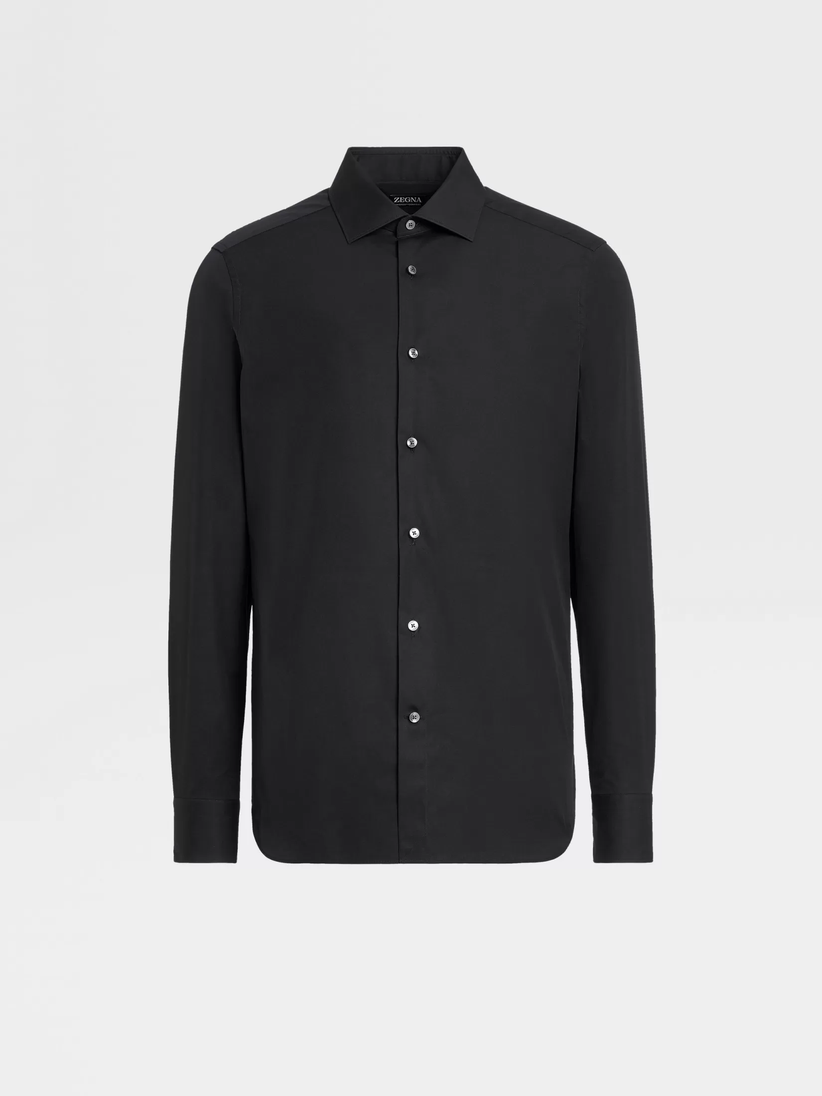 Fashion Camicia in Cotone Trofeo™ Comfort Nera Camicie