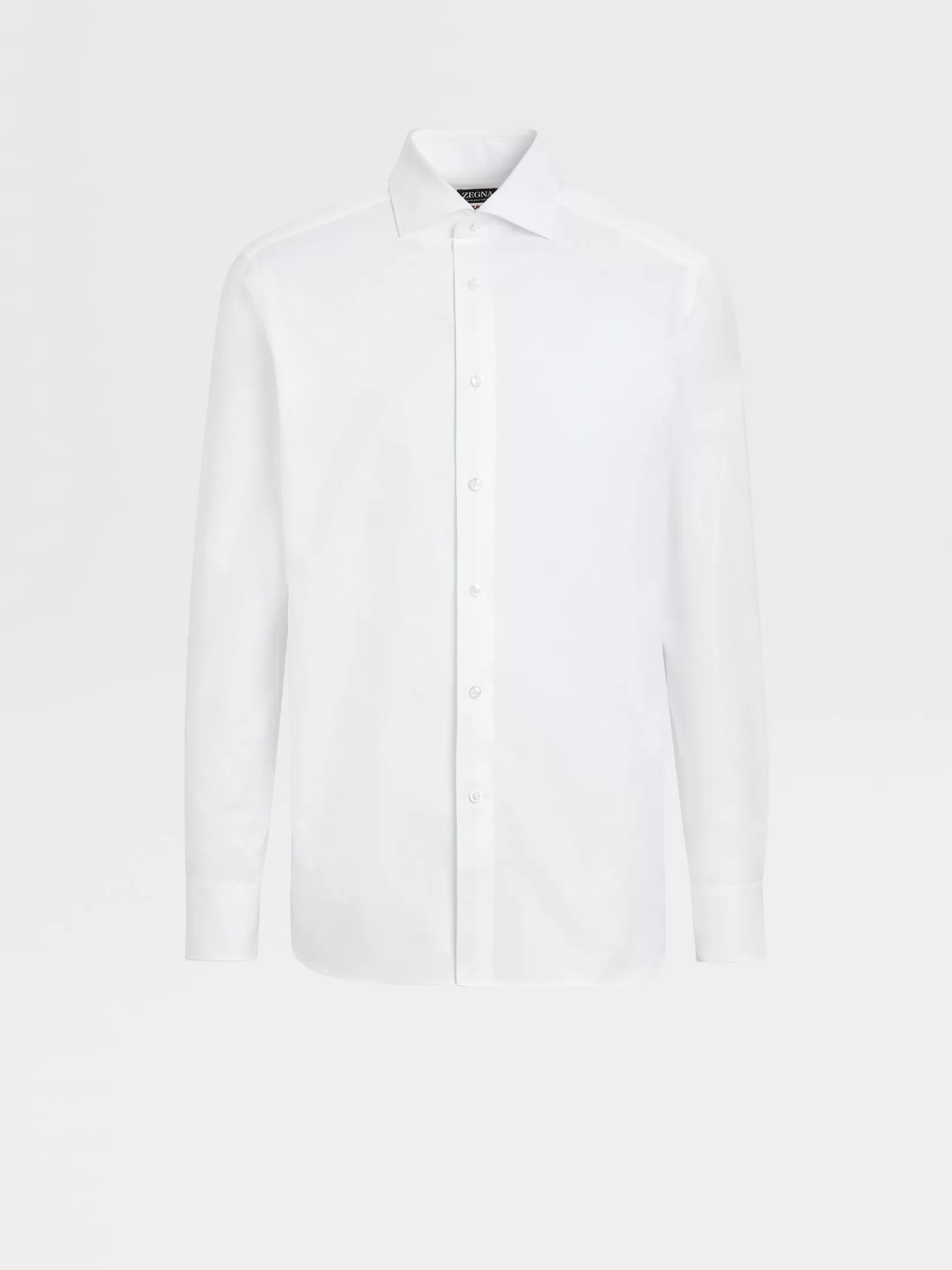 New Camicia Sartoriale a Maniche Lunghe Bianca in Cotone Sea Island Camicie