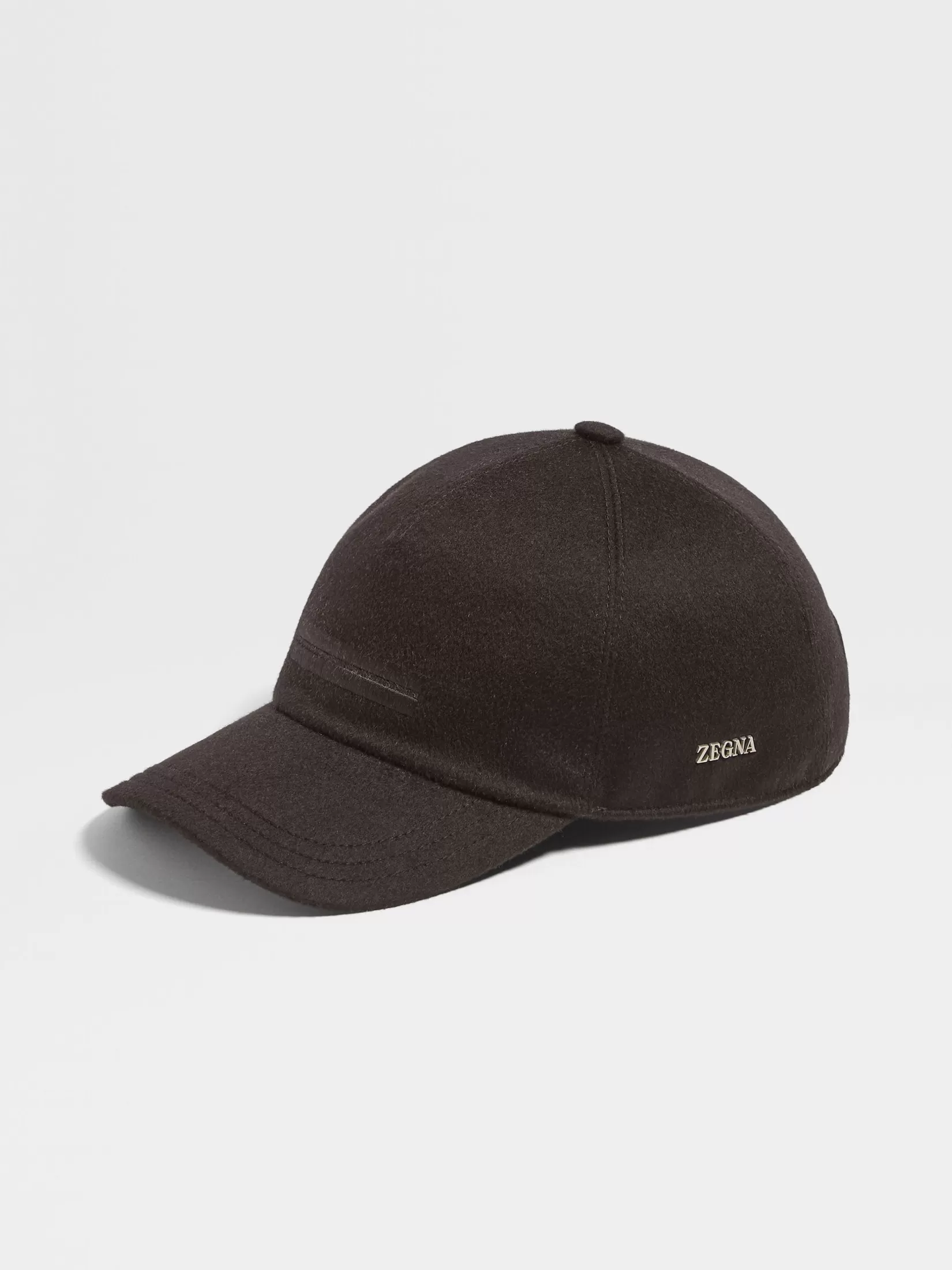 Fashion Cappello da Baseball in Oasi Cashmere Marrone Scuro Morbidi Accessori | Guanti, Sciarpe E Cappelli