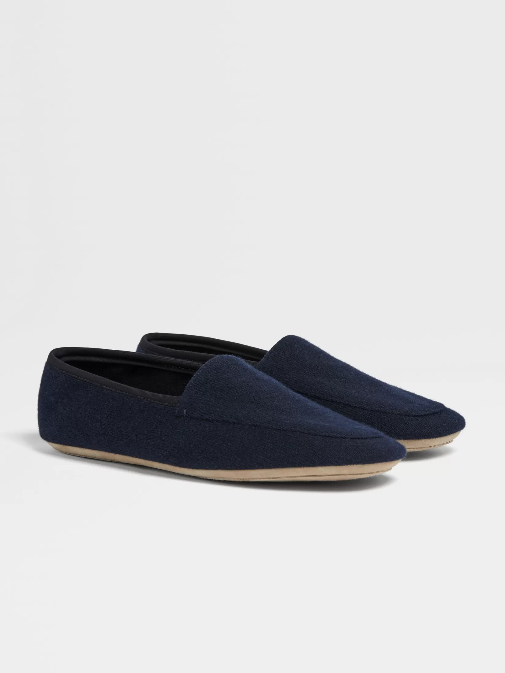 Store Ciabatte in Cashmere Blu Navy Piccoli Doni | Accessori Luxury Per La Casa E Lifestyle