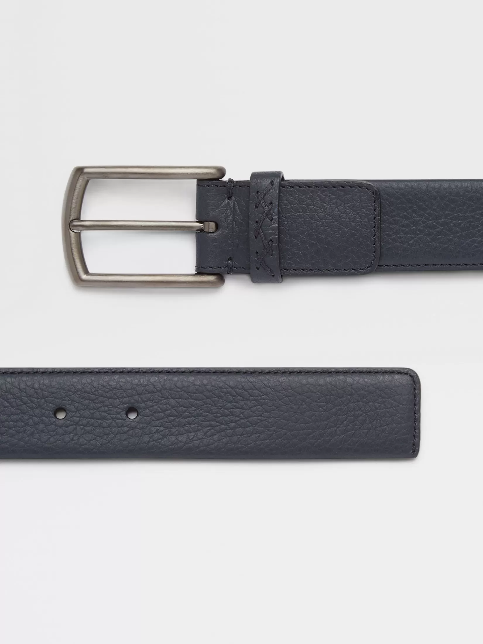 Shop Cintura in Pelle Blu Navy Cinture