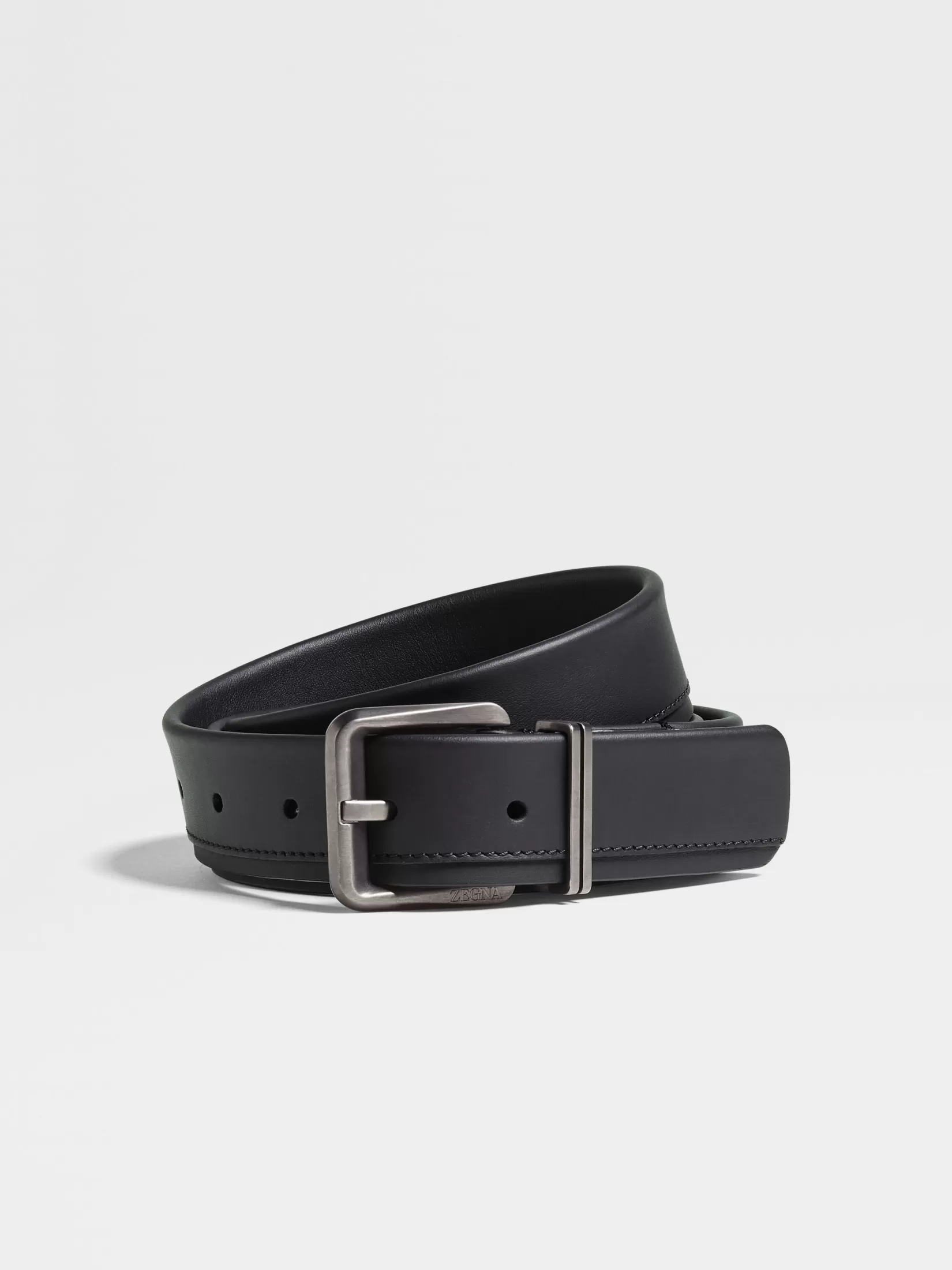 Clearance Cintura in Pelle Nera Cinture
