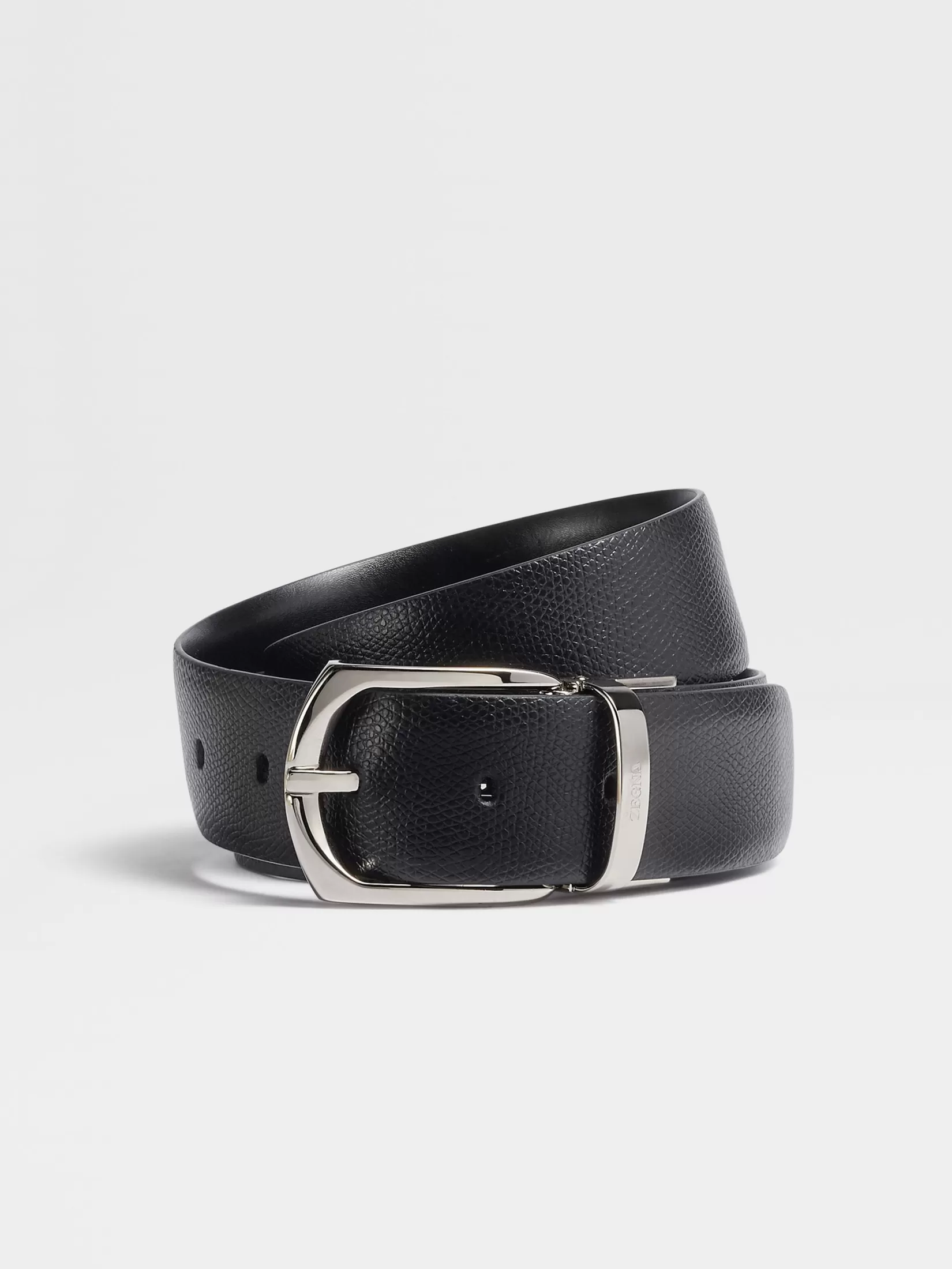 New Cintura Reversibile in Pelle Nera Cinture
