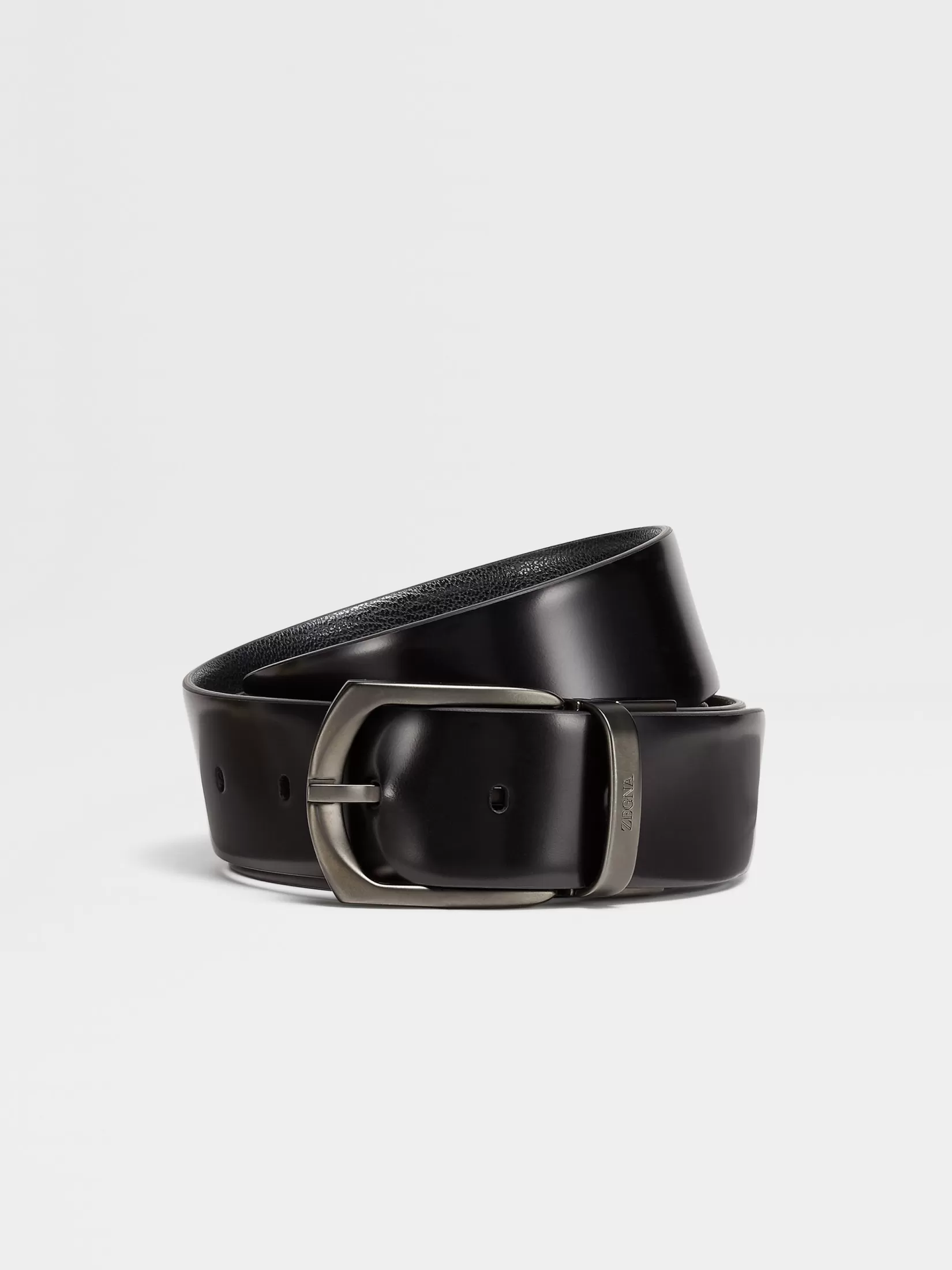 Discount Cintura Reversibile in Pelle Nera Cinture