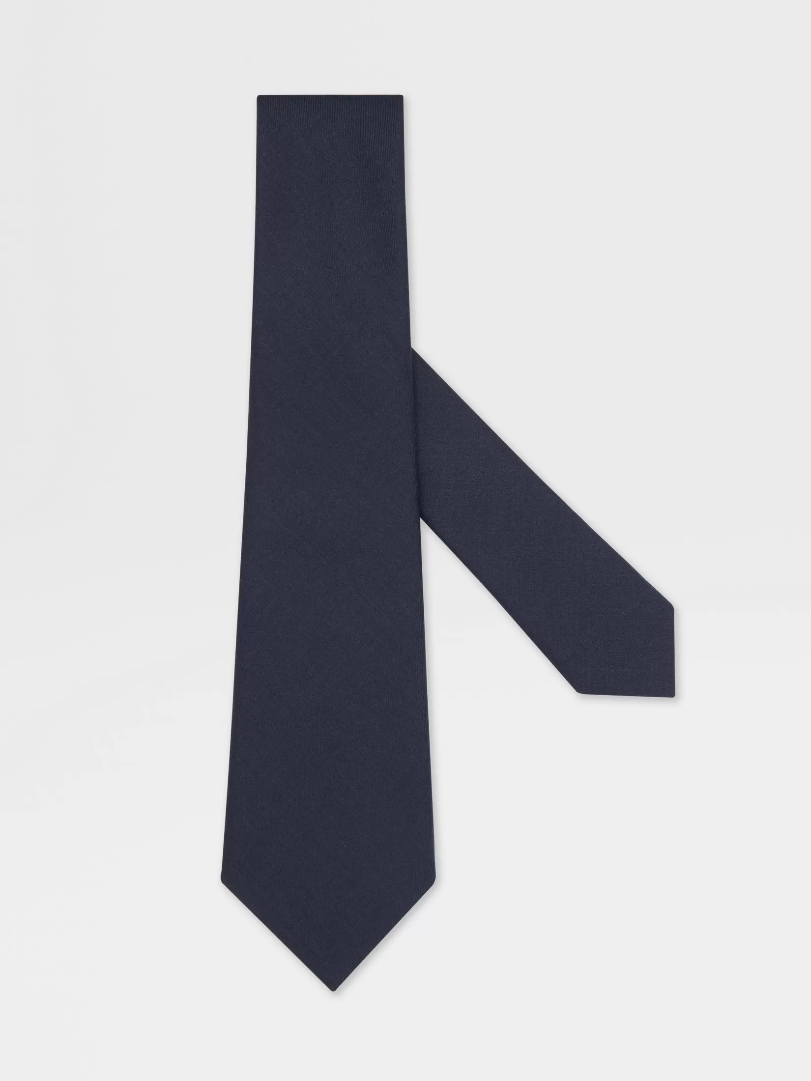 New Cravatta in Oasi Cashmere Blu Scuro Cravatte E Papillon