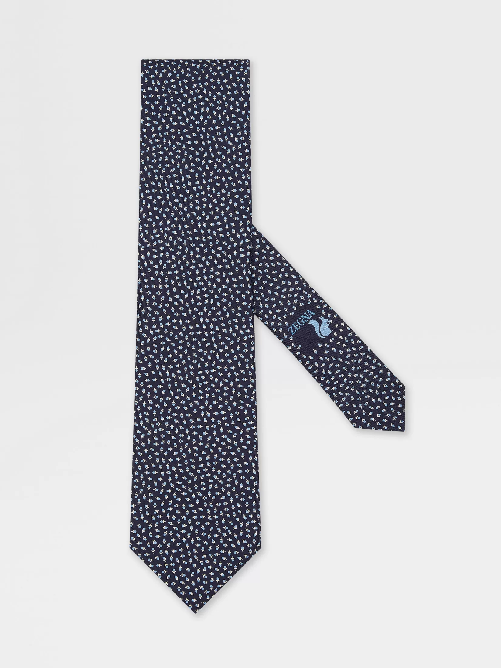 Shop Cravatta in Seta Blu Scuro Cravatte E Papillon