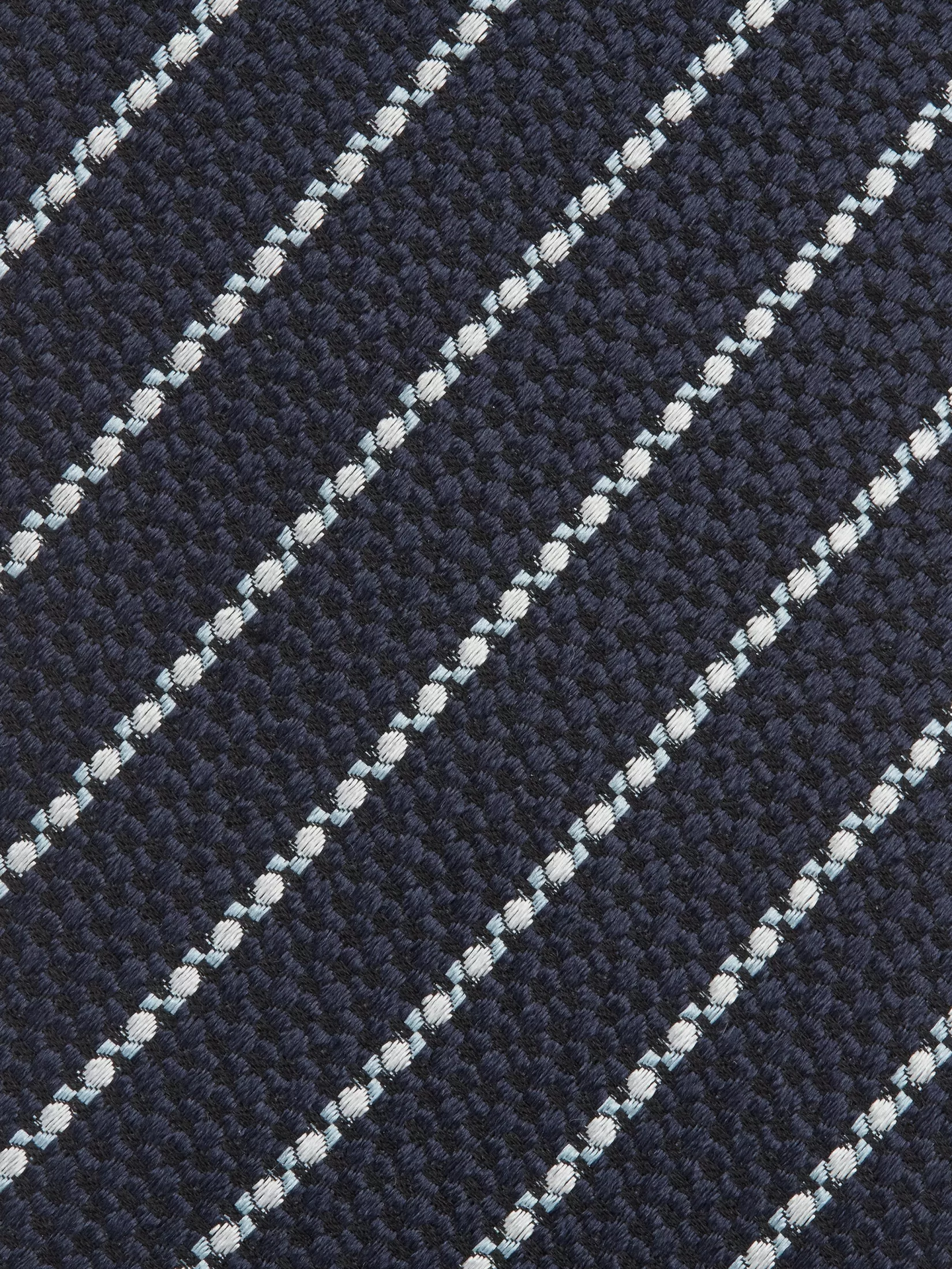 Fashion Cravatta in Seta Blu Scuro Cravatte E Papillon