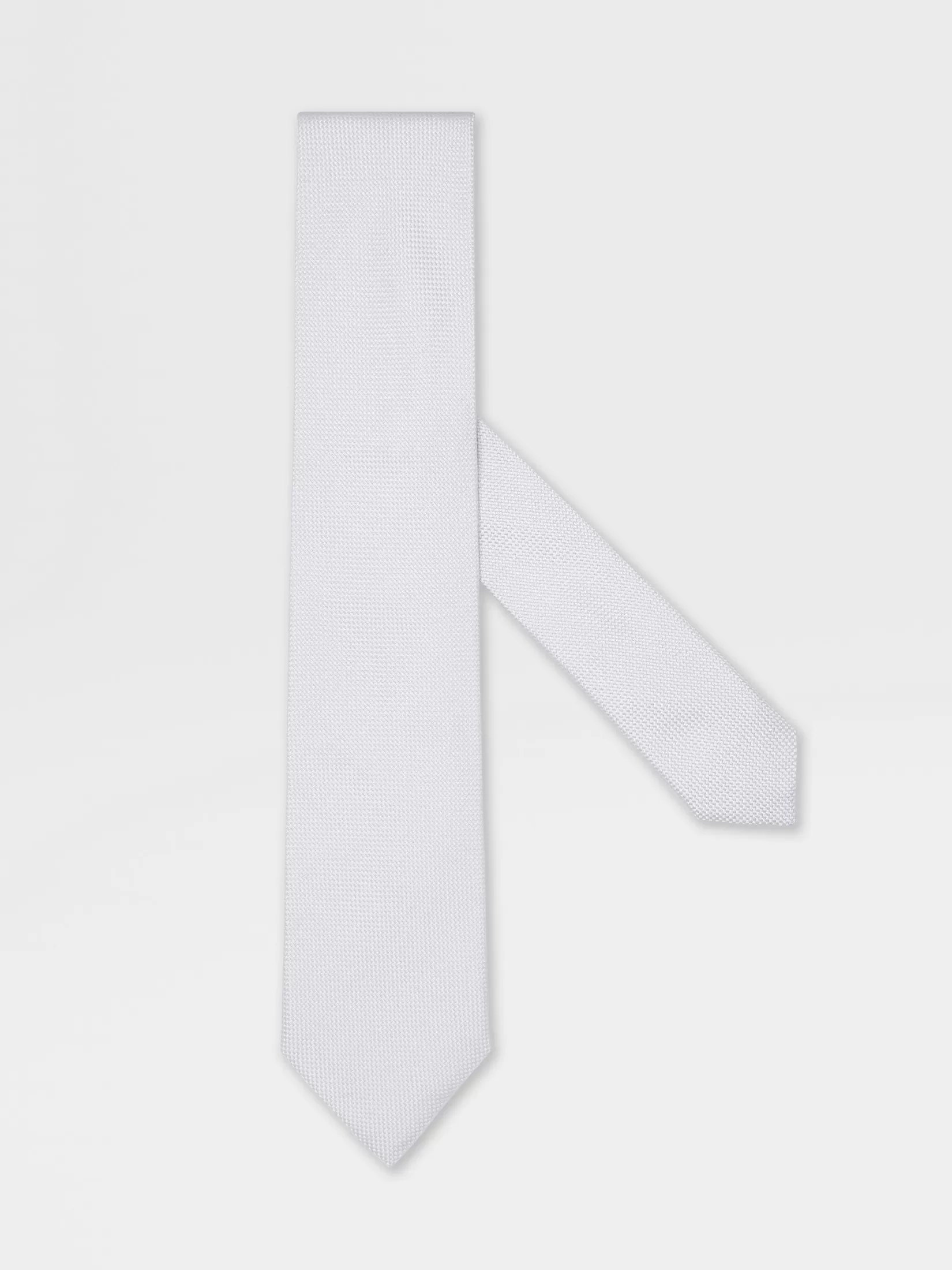 Best Sale Cravatta in Seta Grigio Chiaro Cravatte E Papillon