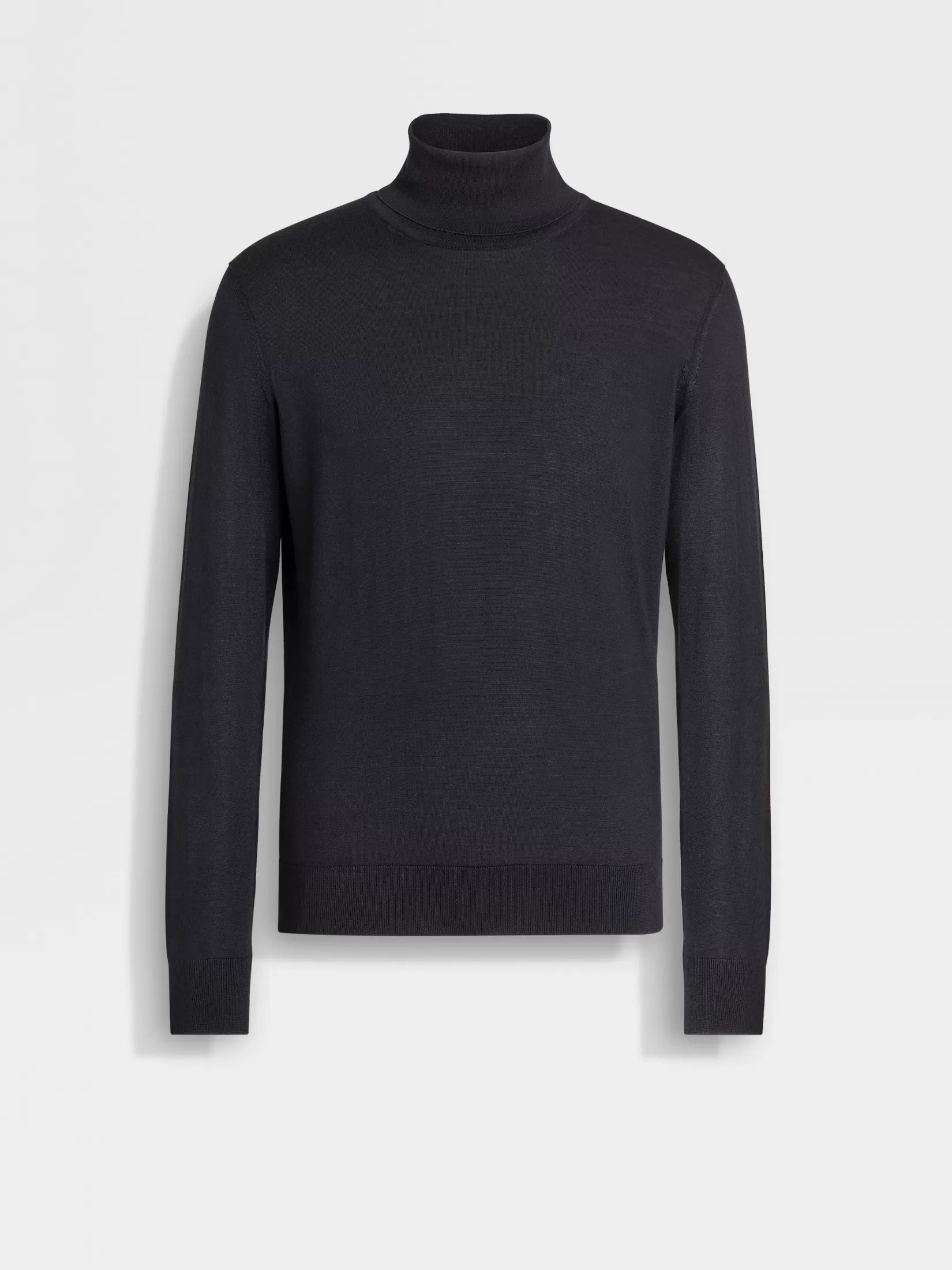 Best Dolcevita in Cashseta Blu Navy Mélange In Viaggio Con Stile | Maglieria