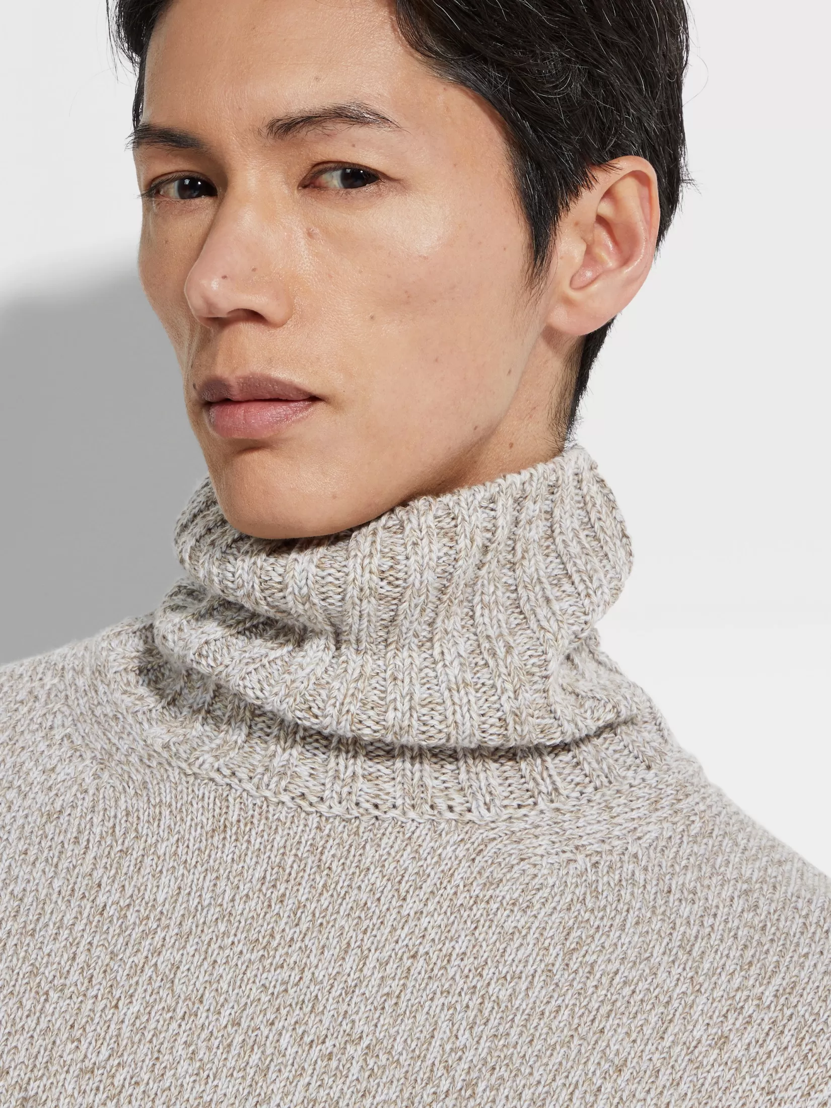 Best Sale Dolcevita in Oasi Cashmere Tortora Chiaro Mélange In Viaggio Con Stile | Maglieria