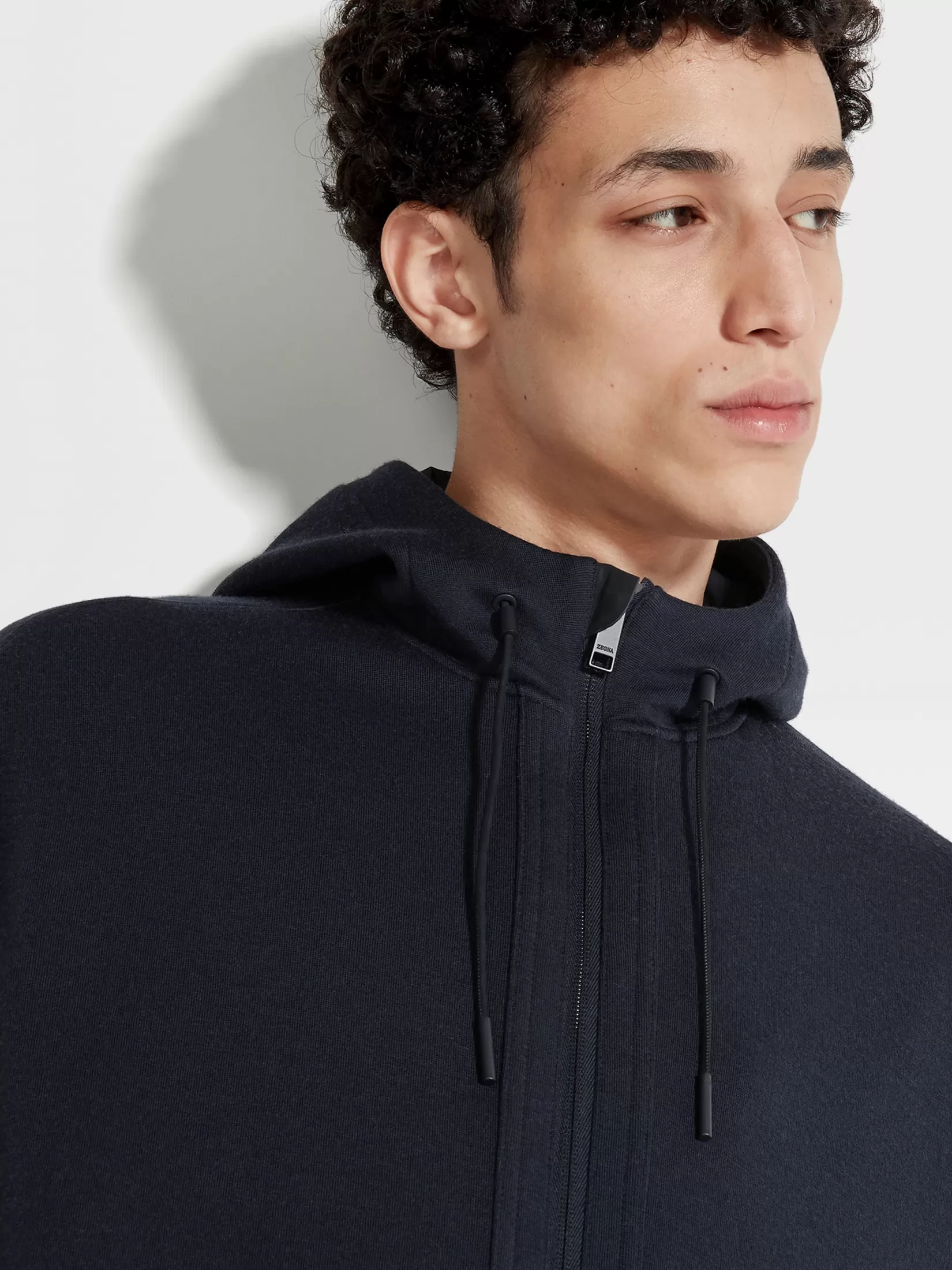 Cheap Felpa con Cappuccio in Misto Lana High Performance™ Blu Navy Joggers E Felpe