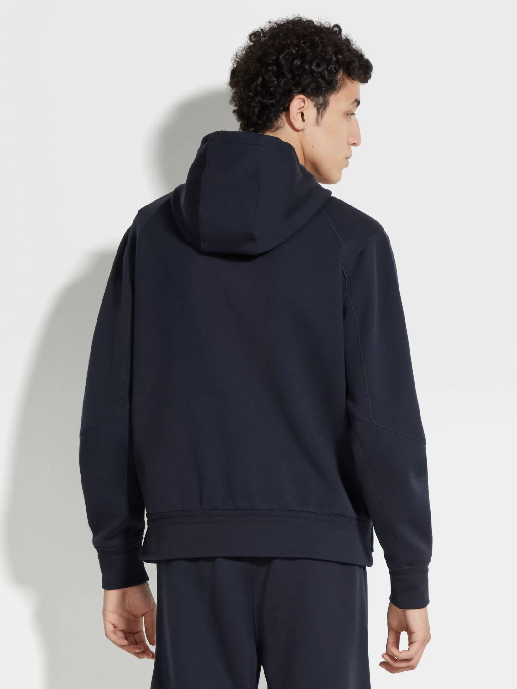 Cheap Felpa con Cappuccio in Misto Lana High Performance™ Blu Navy Joggers E Felpe