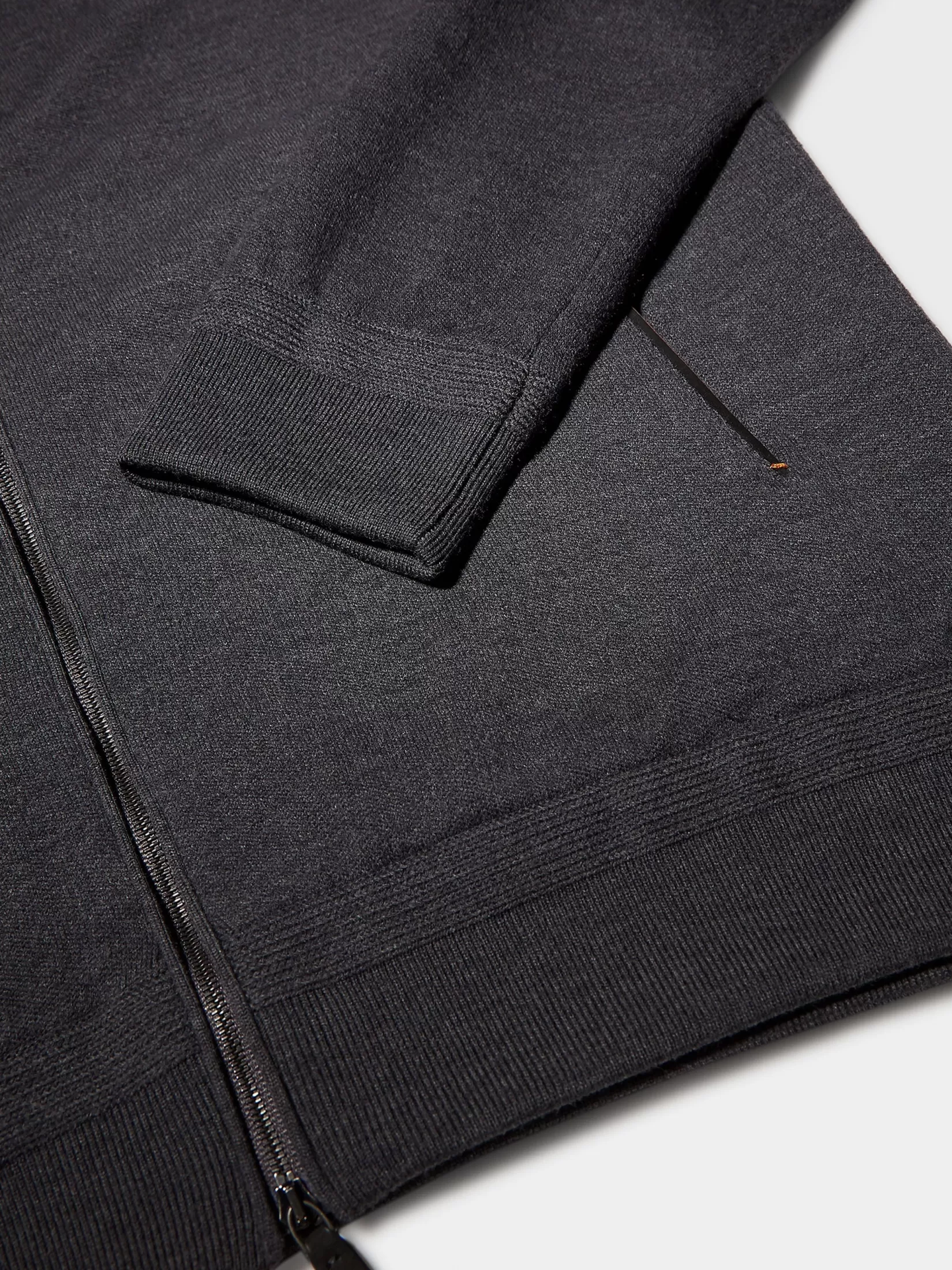 Best Felpa con Zip Intera e Cappuccio12milmil12 in Lana Grigio Scuro Joggers E Felpe | Maglieria