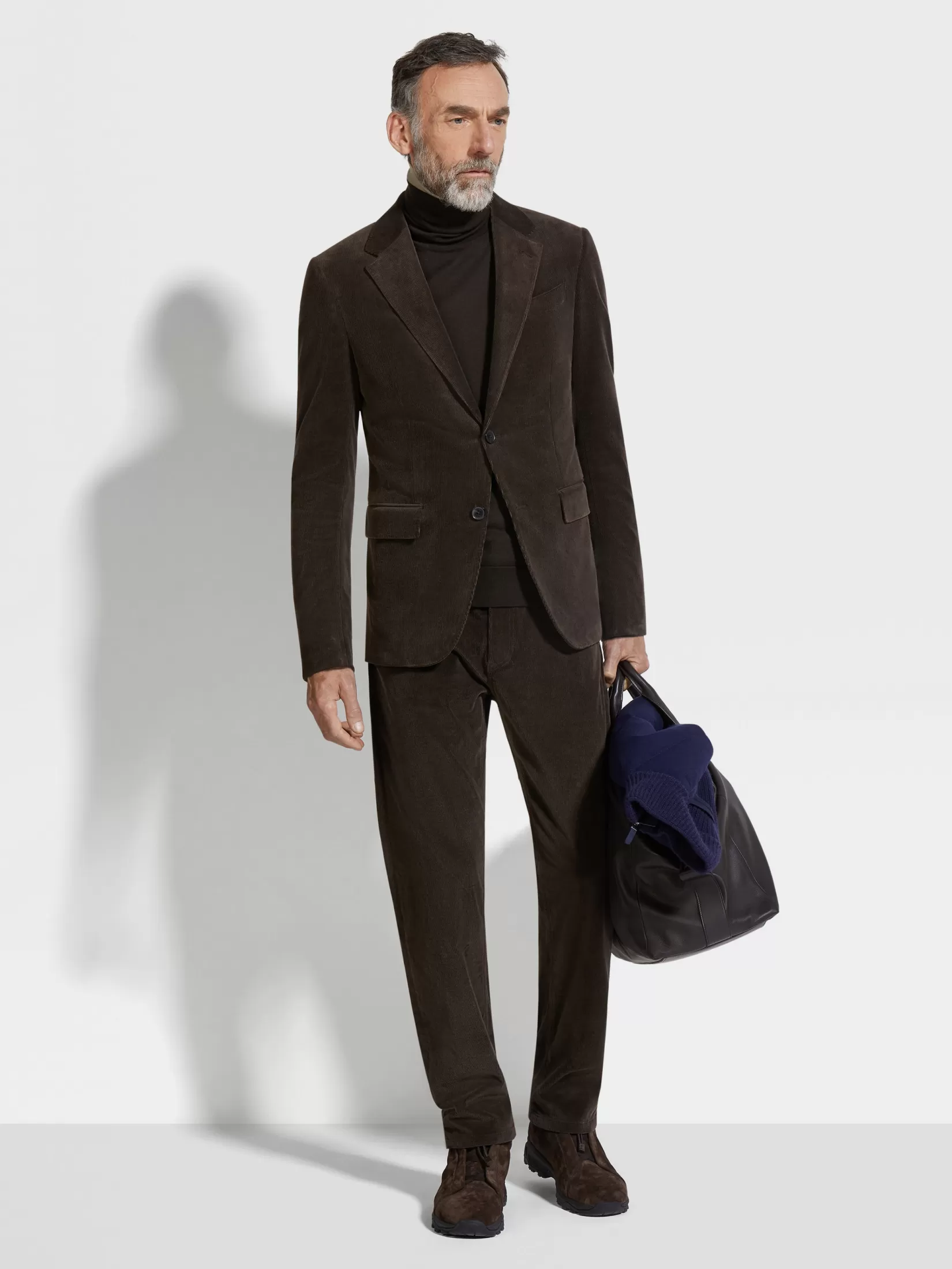 Online Giacca in Cashco Marrone Scuro Blazer