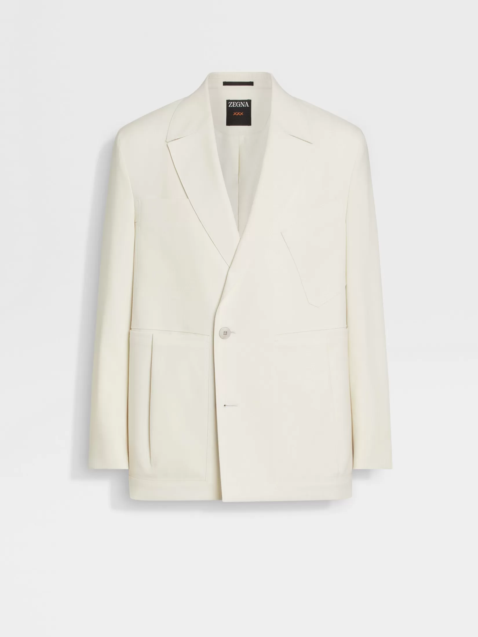 Online Giacca in Lana Bianca Blazer