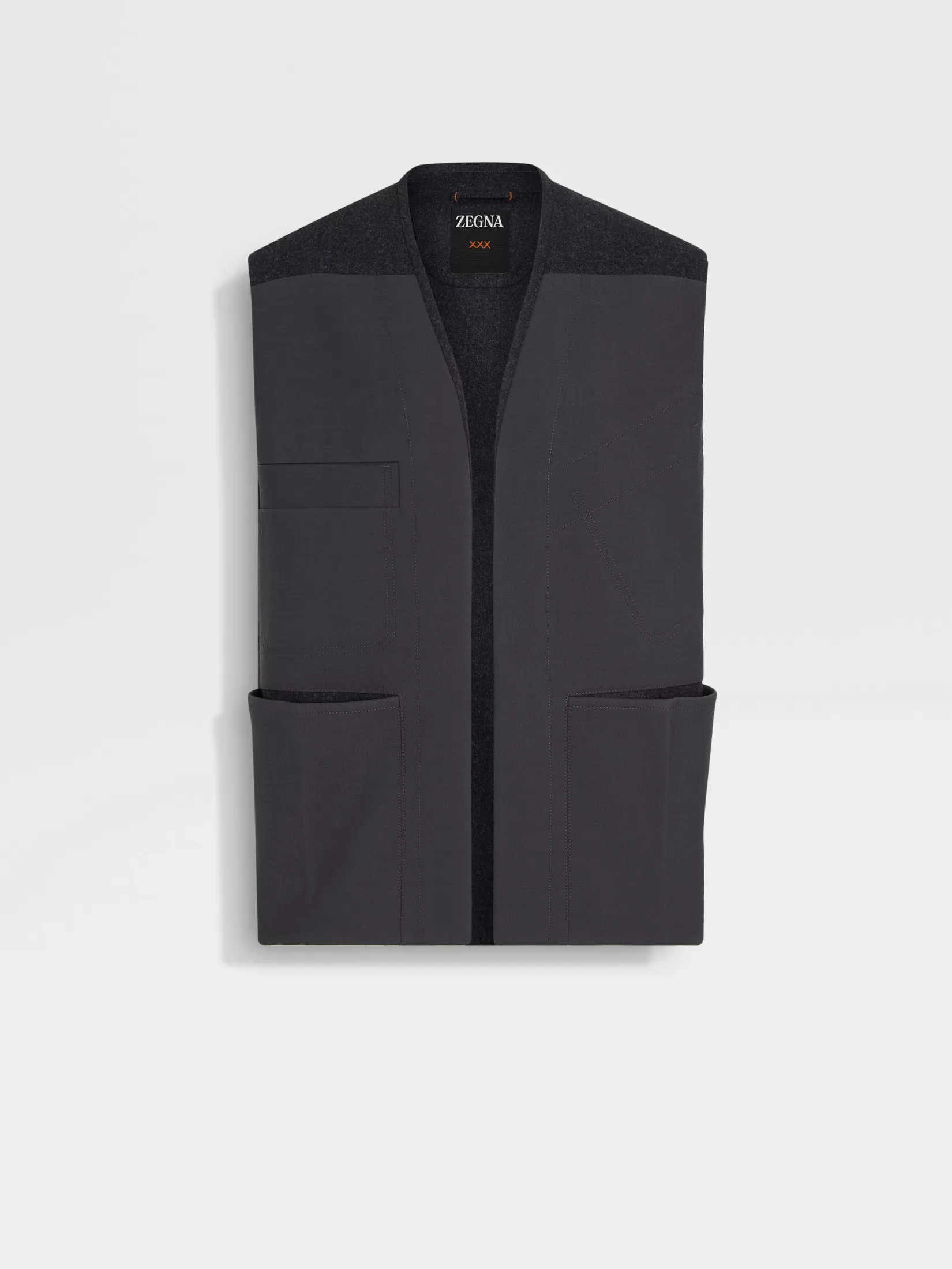 Clearance Giacca in Lana e Cashmere Grigio Scuro Blazer