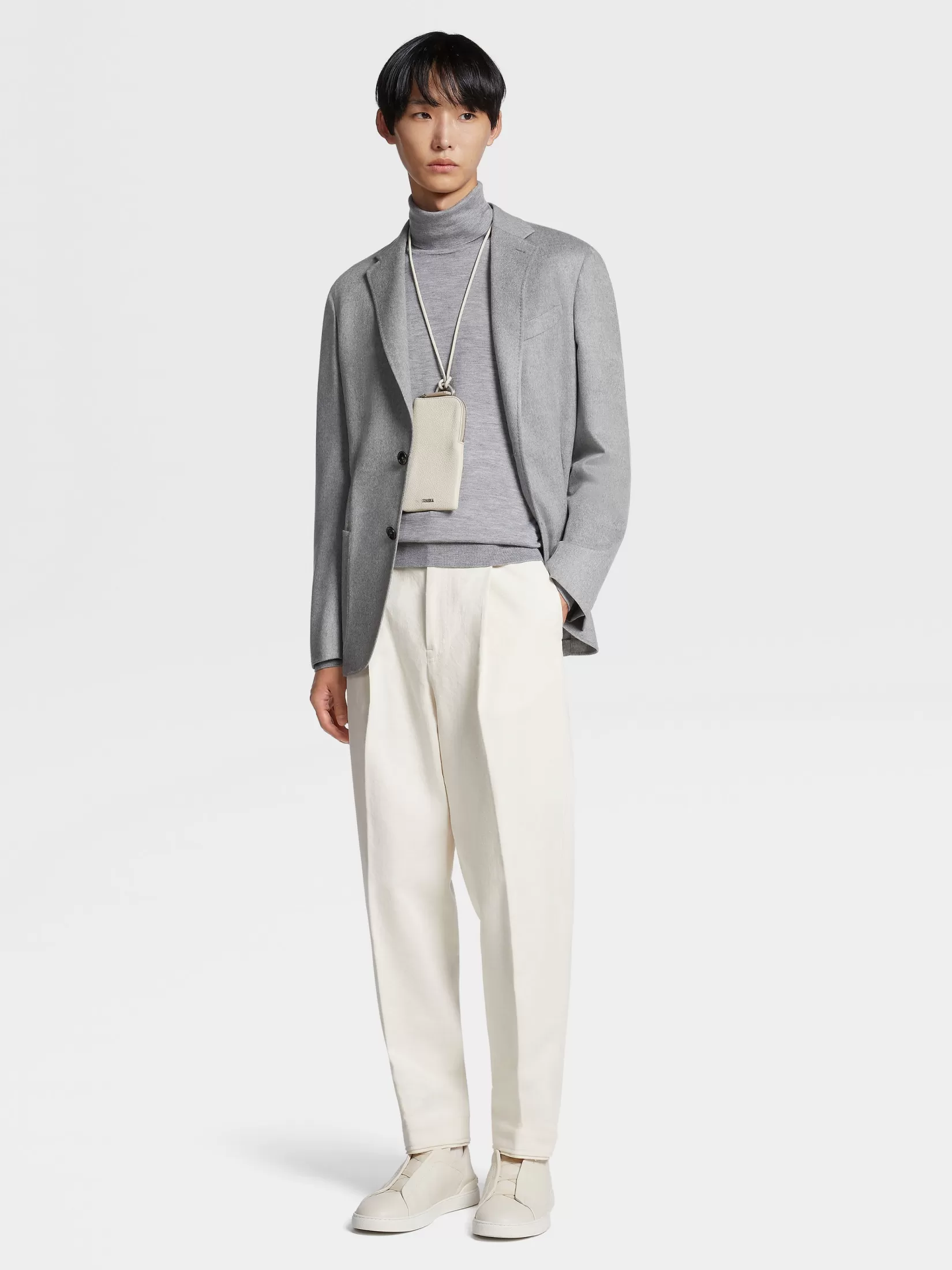 Store Giacca in Oasi Cashmere Grigio Mélange Blazer