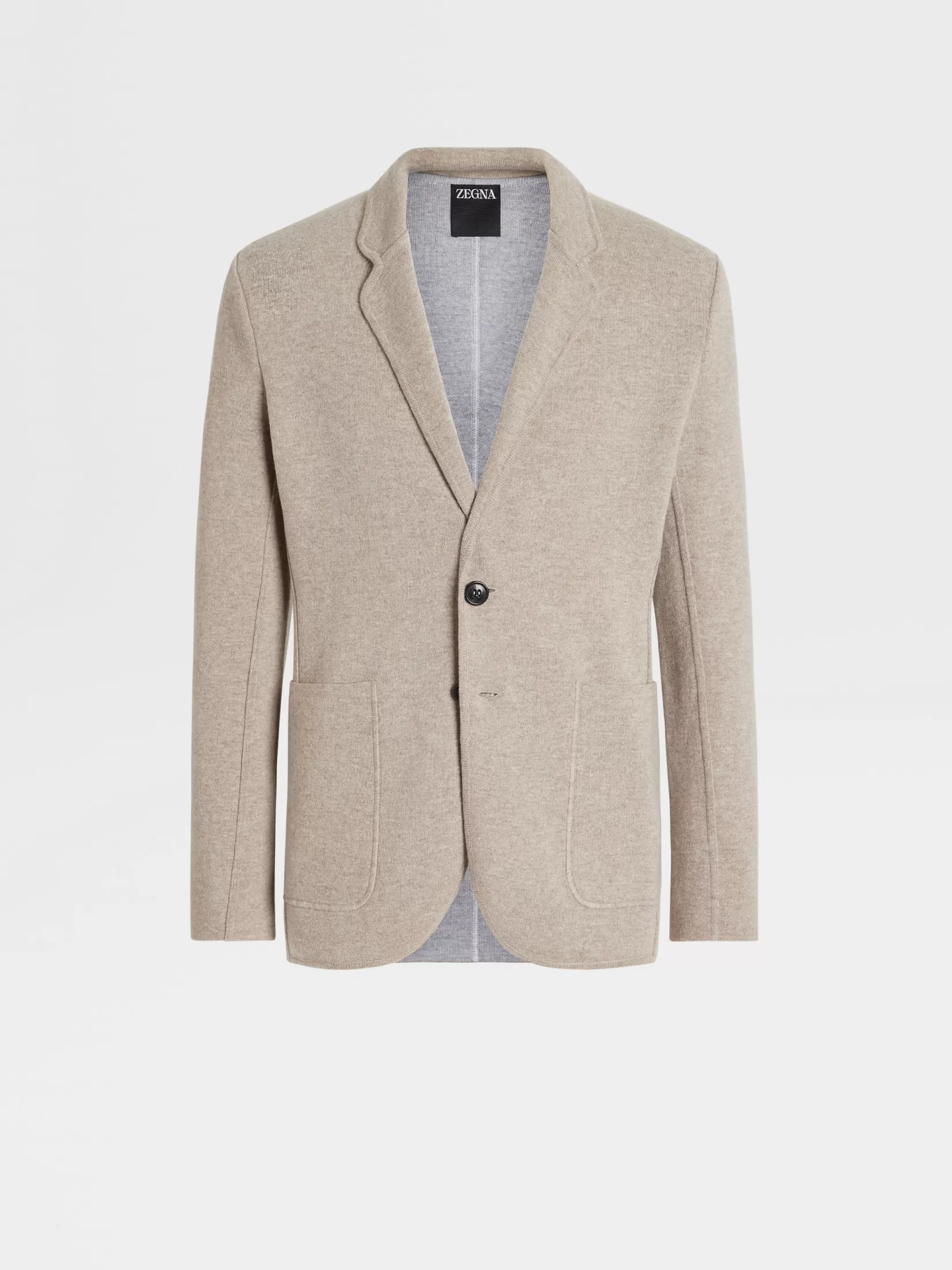 Best Sale Giacca in Pure Cashmere Tortora Chiaro Blazer