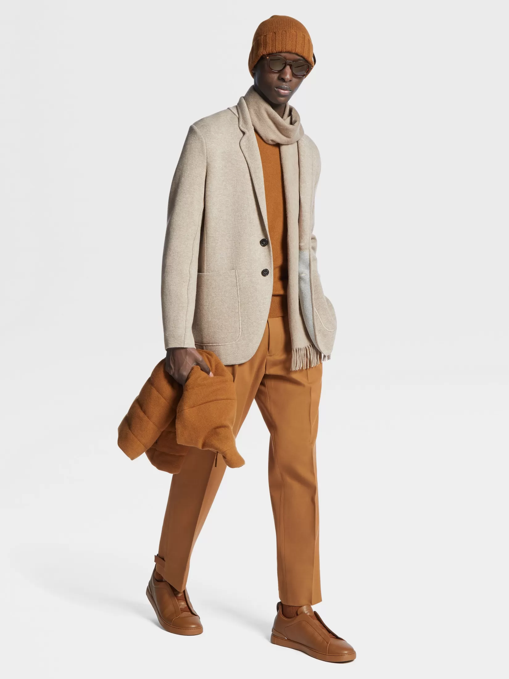 Best Sale Giacca in Pure Cashmere Tortora Chiaro Blazer