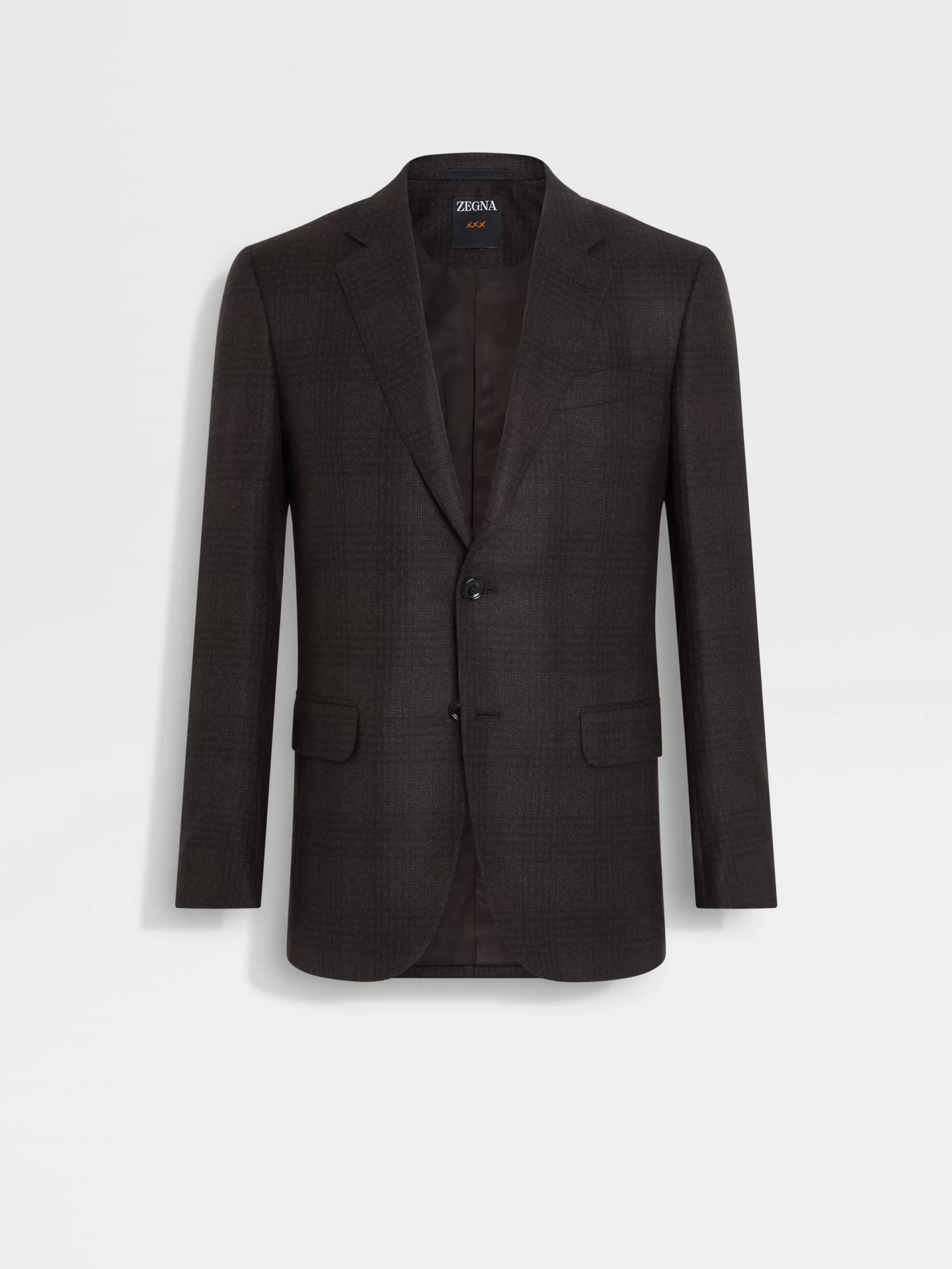 Shop Giacca in Seta e Cashmere Marrone Scuro e Marrone Blazer