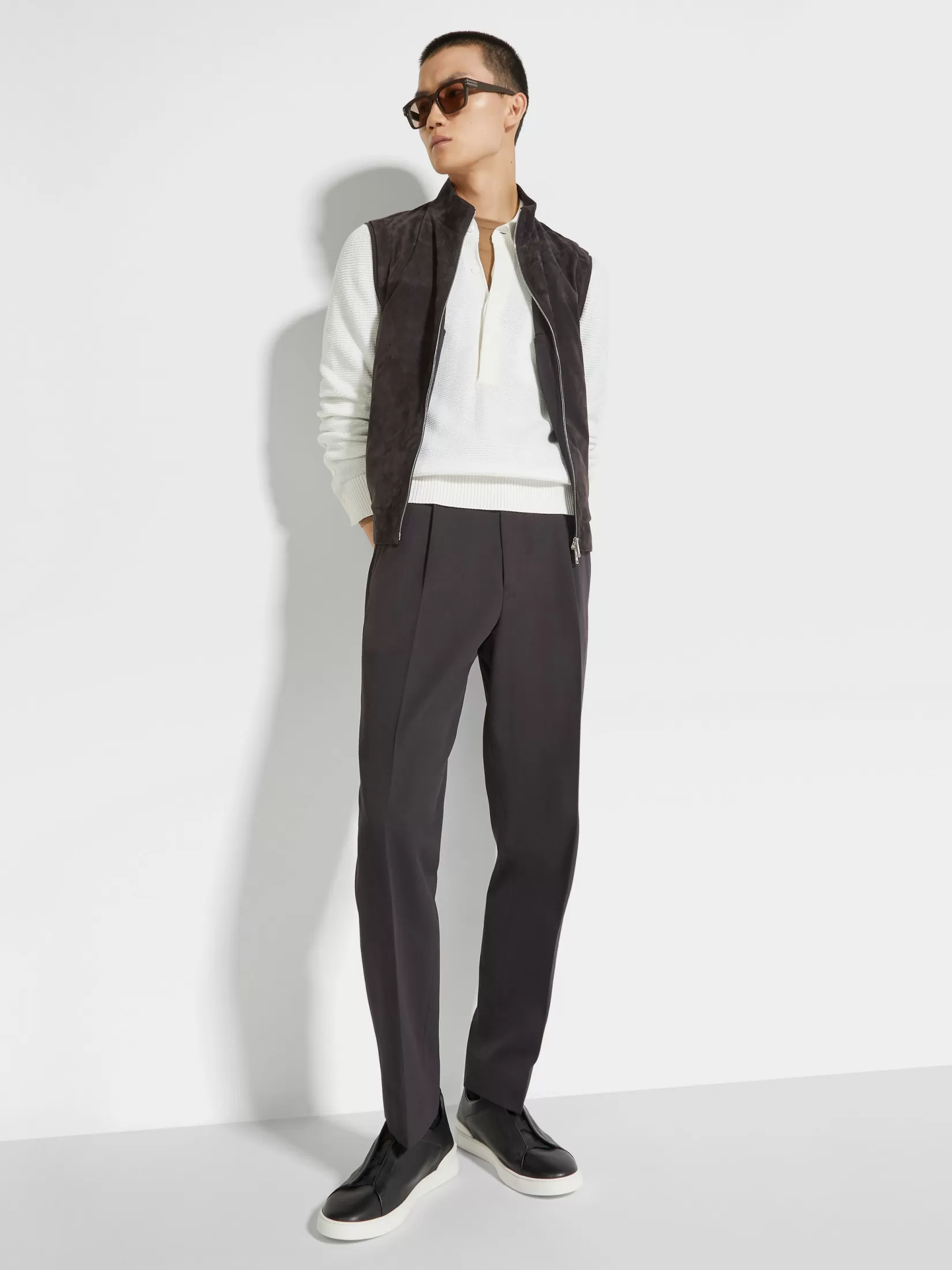Discount Gilet in Suede Giacche E Cappotti