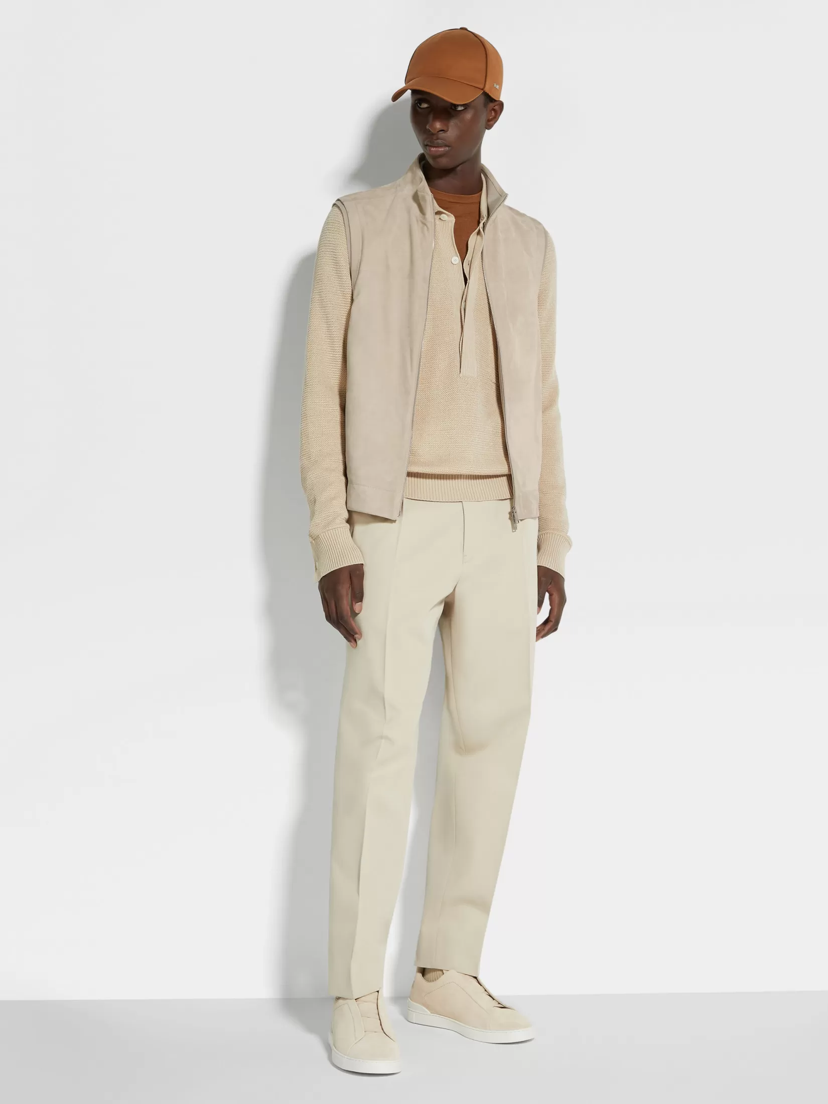 Fashion Gilet in Suede Giacche E Cappotti
