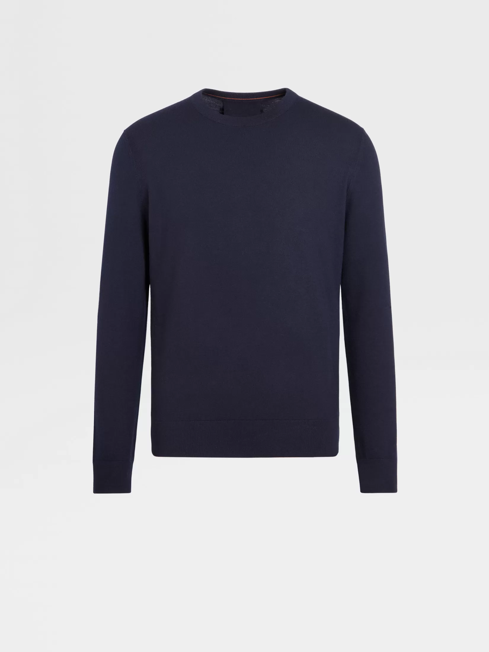 Outlet Girocollo in Lana 12milmil12 Blu Navy Maglieria