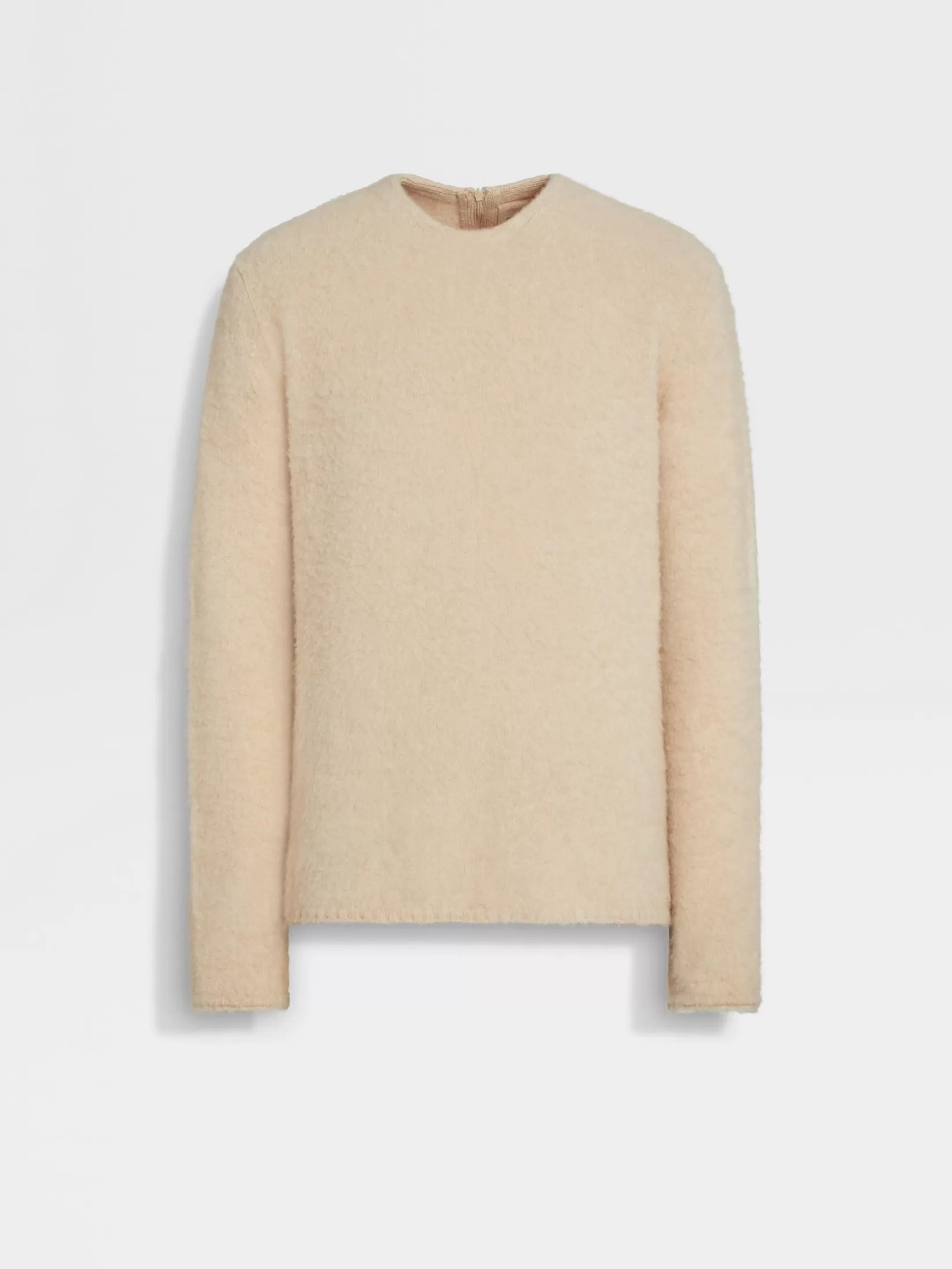 Clearance Girocollo in Oasi Cashmere Beige Chiaro Maglieria