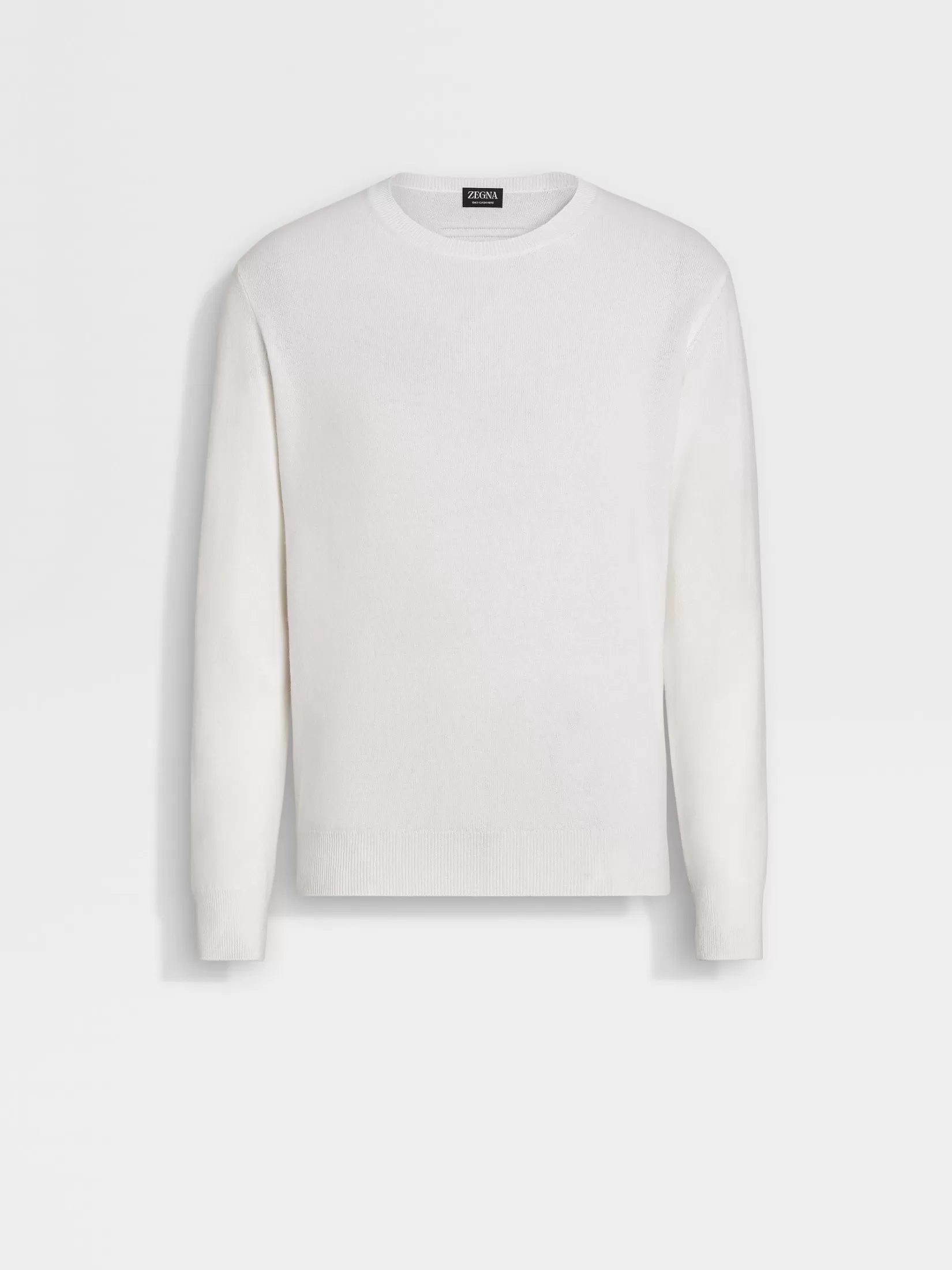 Sale Girocollo in Oasi Cashmere Bianco Mélange In Viaggio Con Stile | Maglieria