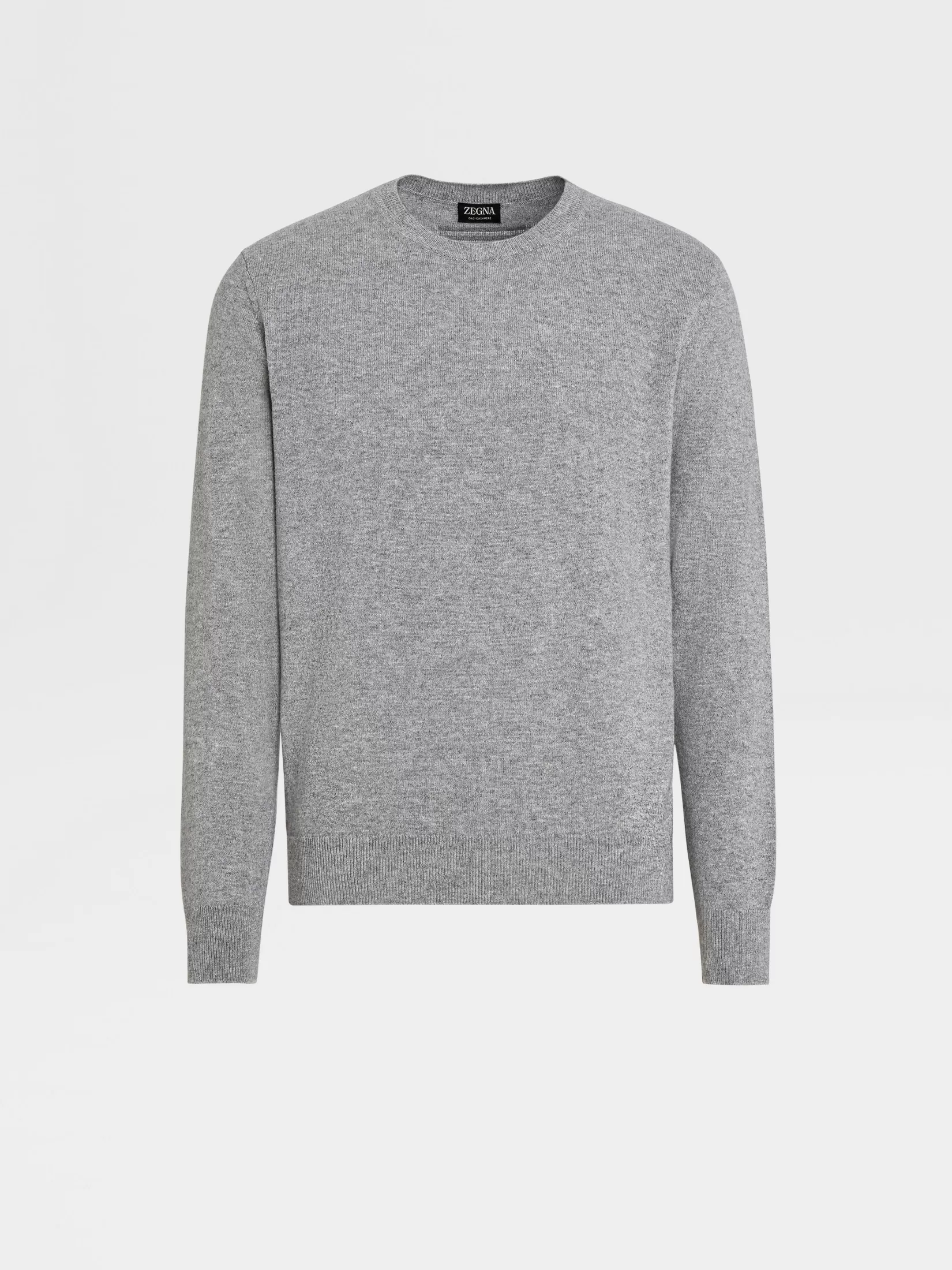 Best Sale Girocollo in Oasi Cashmere Grigio Mélange Maglieria