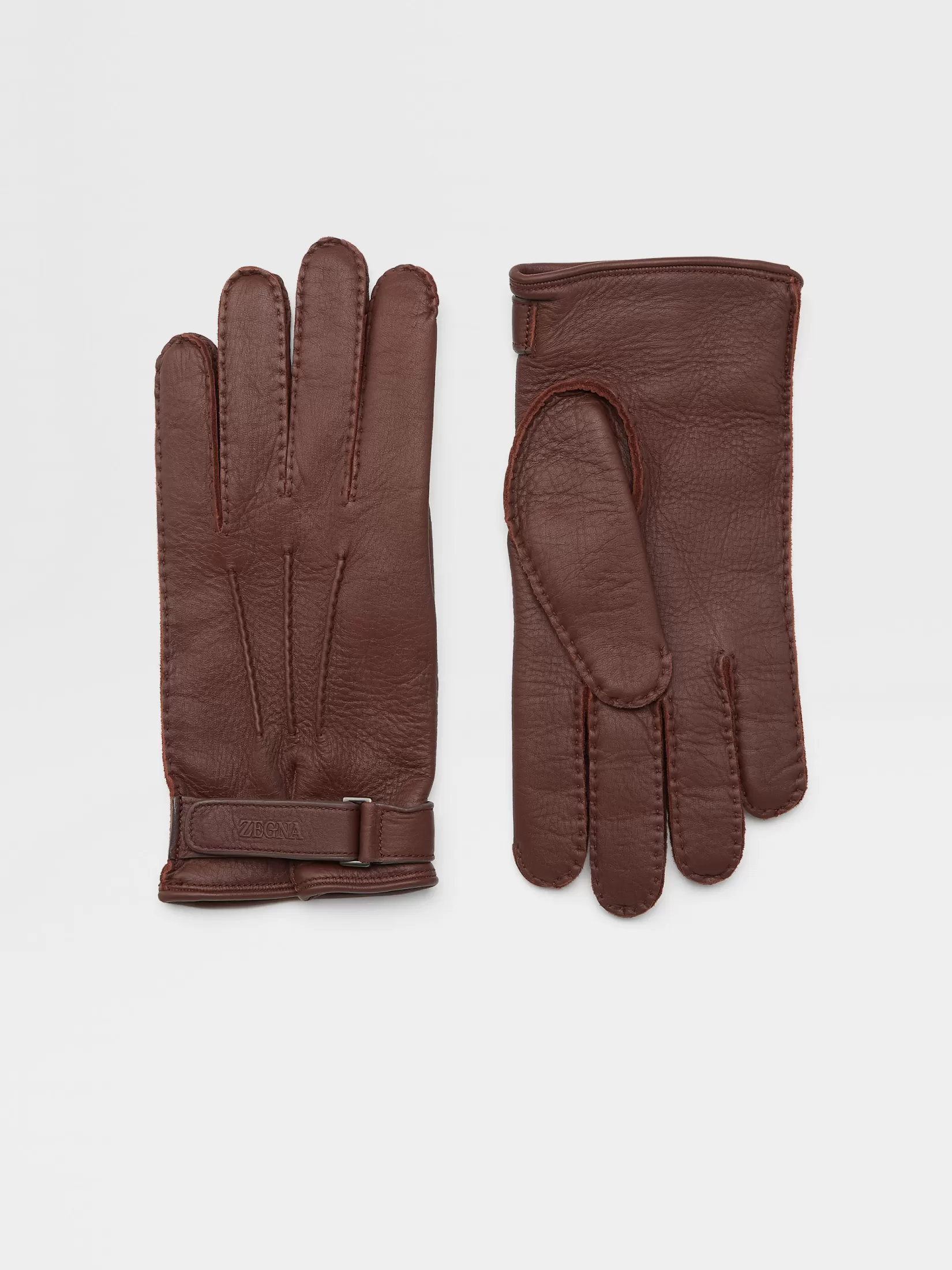 Clearance Guanti in Pelle di Cervo Dark Foliage Guanti, Sciarpe E Cappelli
