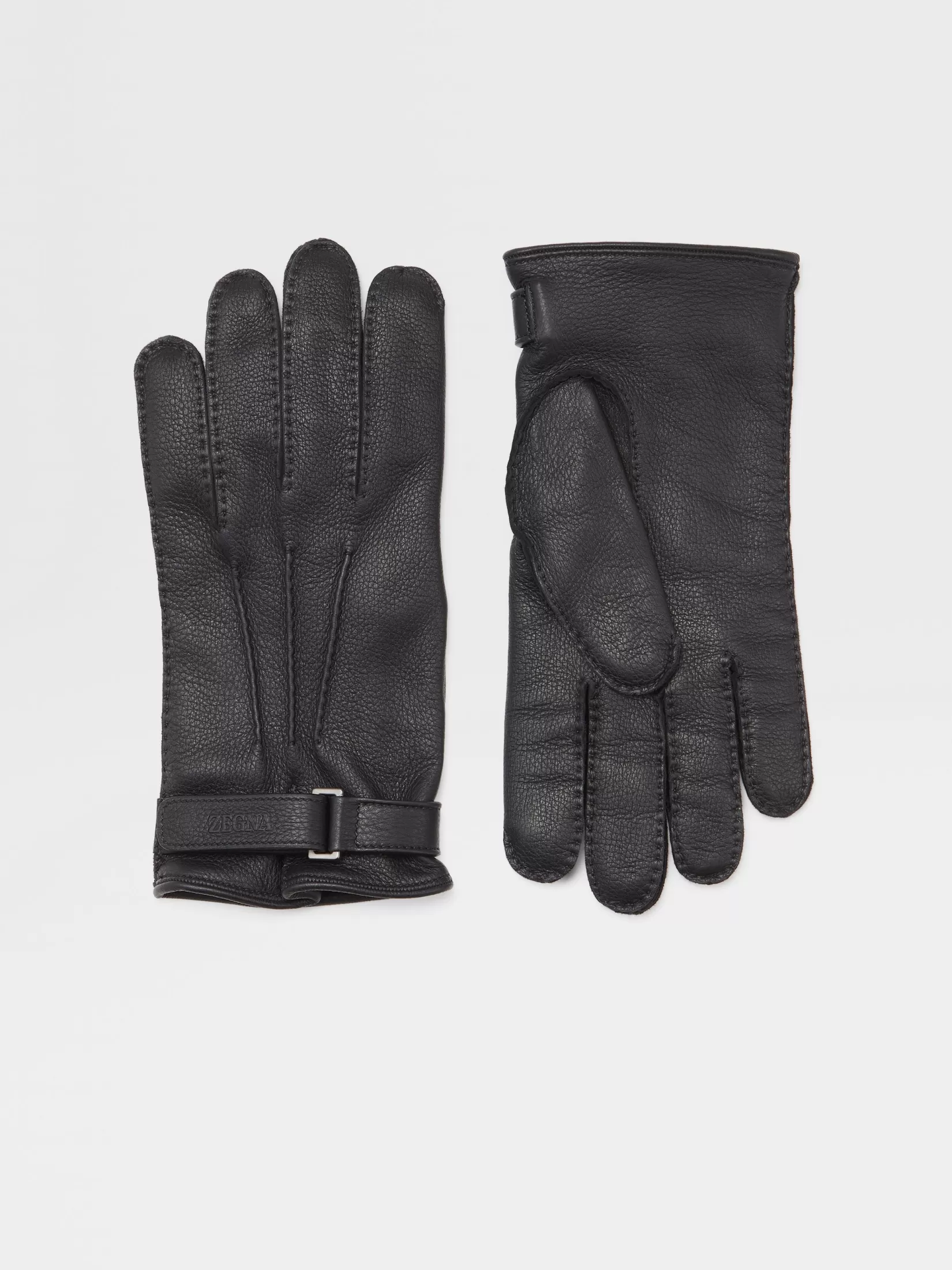 Flash Sale Guanti in Pelle di Cervo Nera In Viaggio Con Stile | Morbidi Accessori