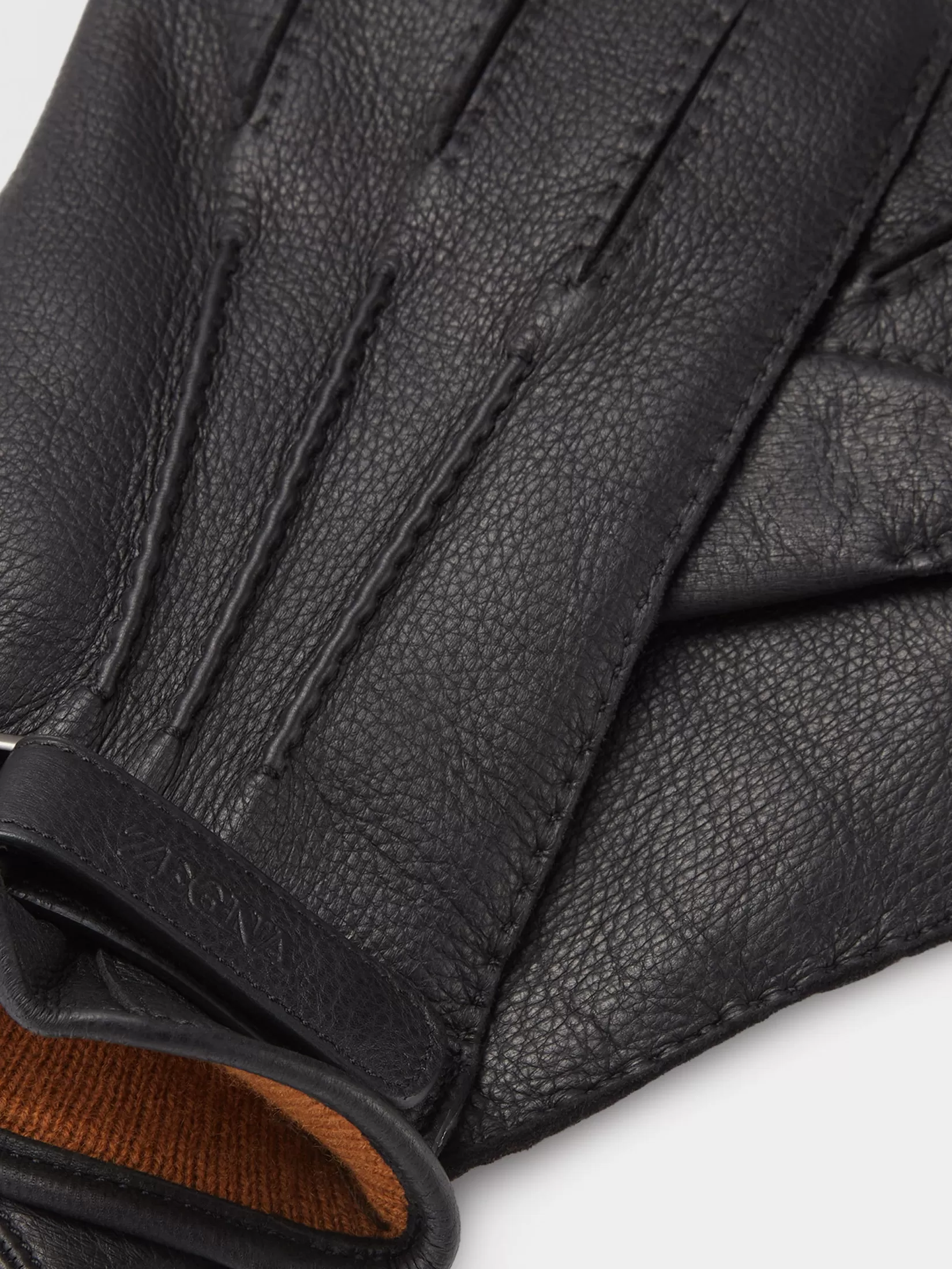Flash Sale Guanti in Pelle di Cervo Nera In Viaggio Con Stile | Morbidi Accessori