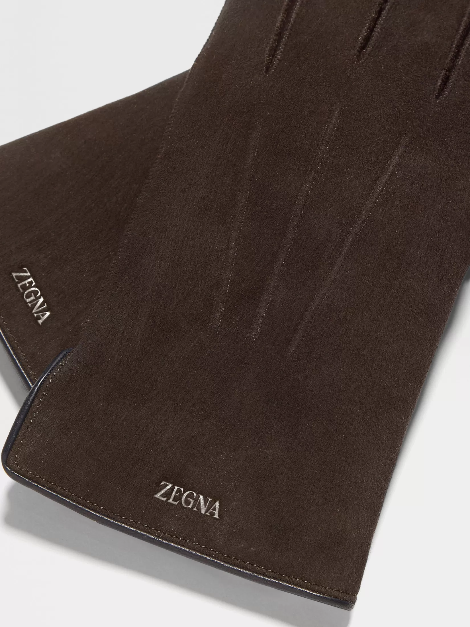 New Guanti in Suede Marrone Scuro In Viaggio Con Stile | Morbidi Accessori