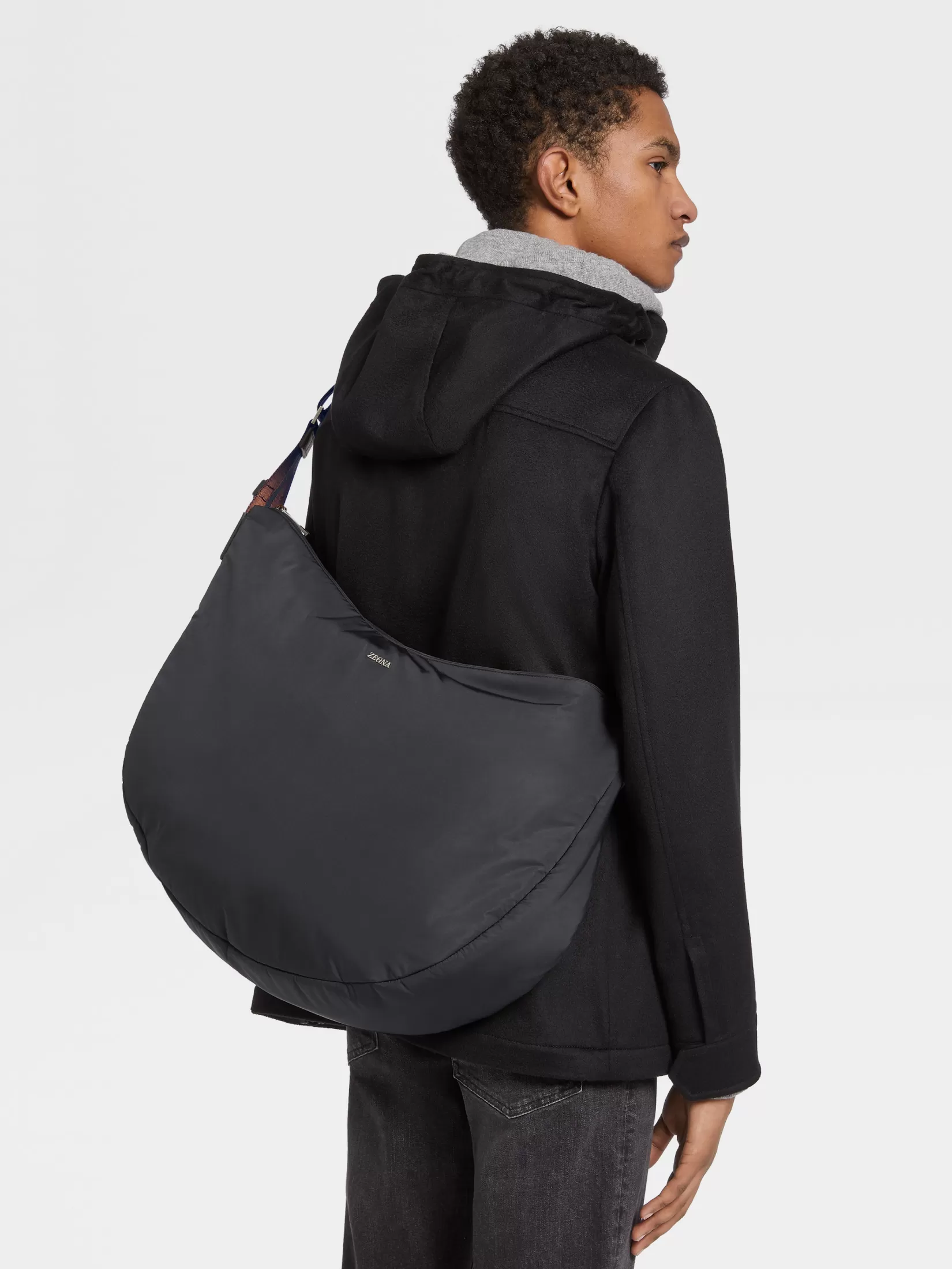 Fashion Holdall in Nylon Nera Borse E Portafogli