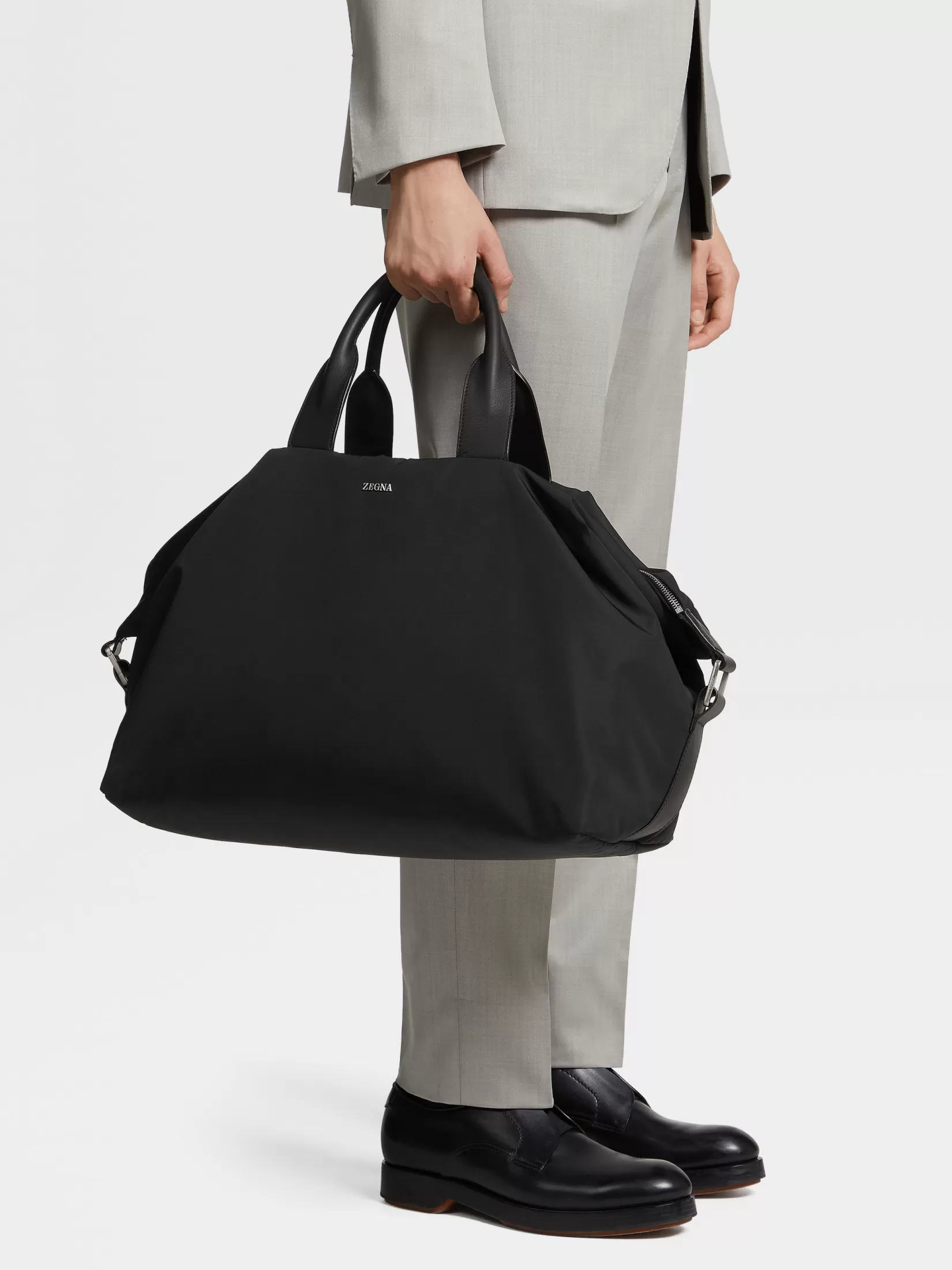 Online Holdall in Tessuto Tecnico Nera Borse E Portafogli