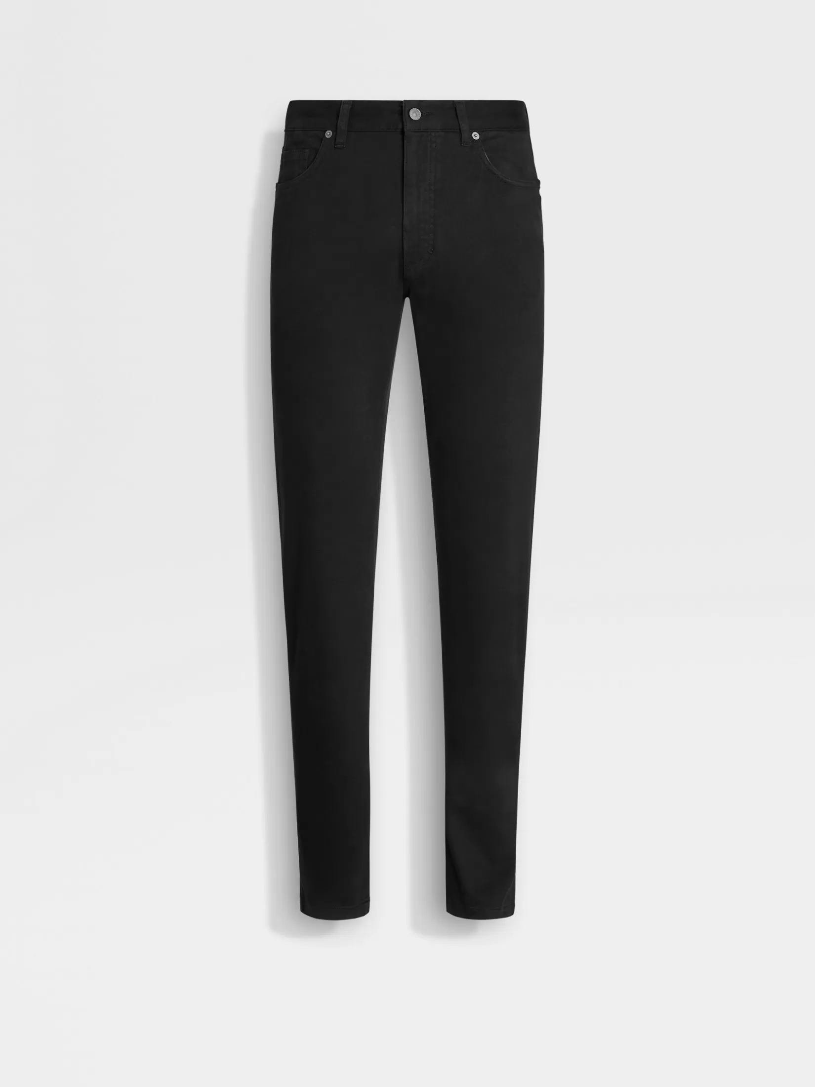 Clearance Jeans Roccia in Cotone Elasticizzato Neri Jeans